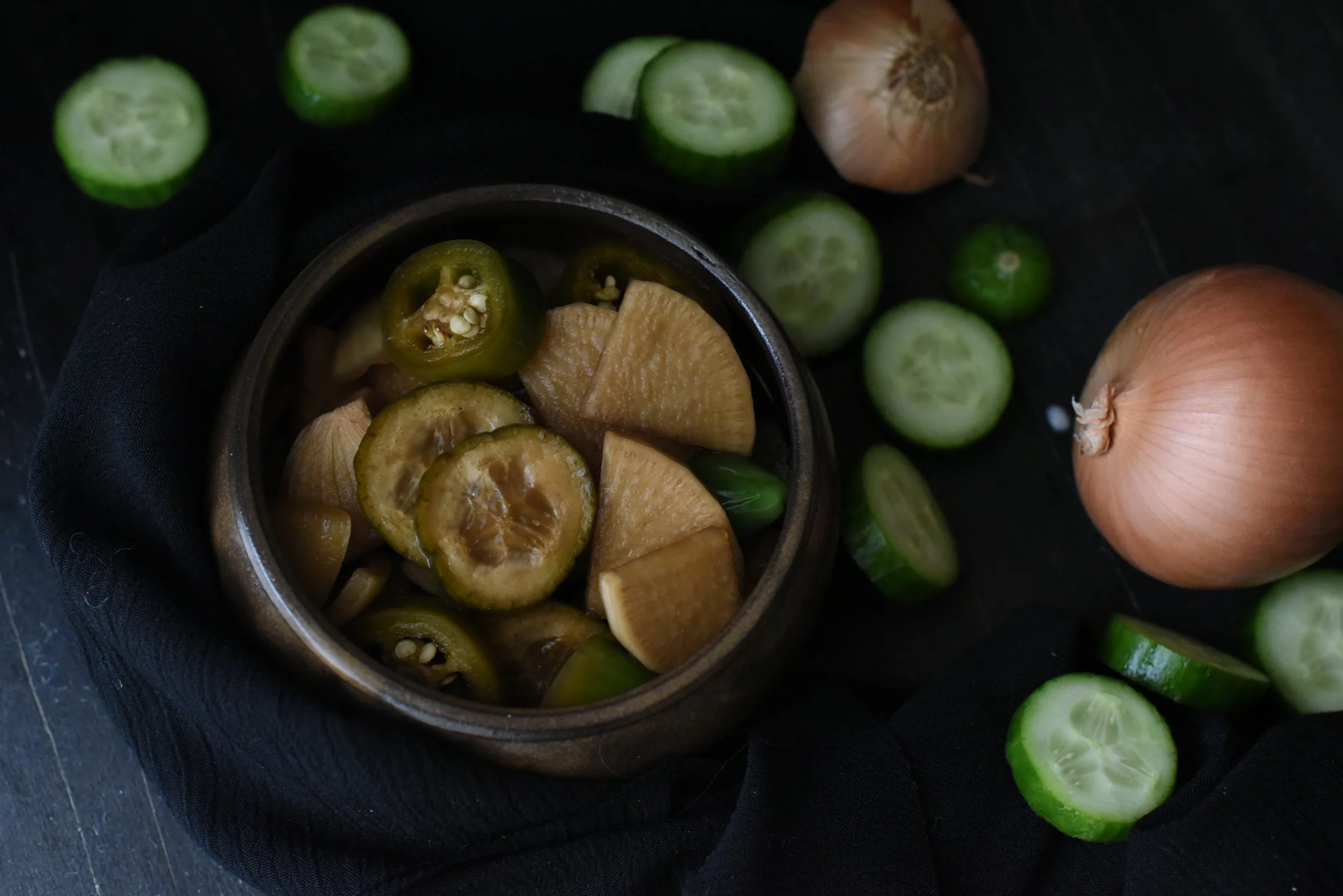 Jangahjji Korean Daikon and Cucumber Pickles (vegan)