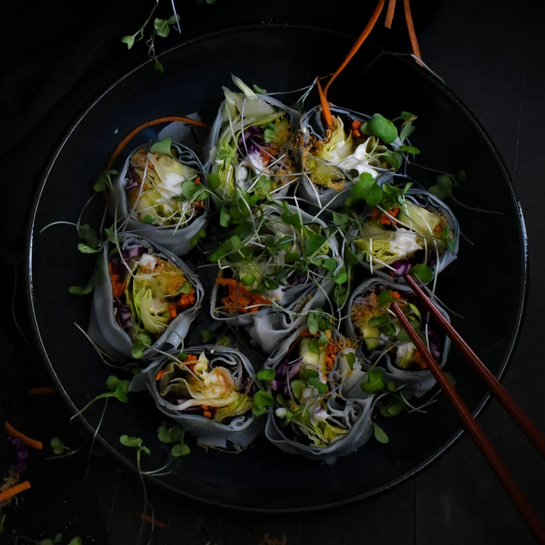 Rainbow Rolls (vegan)
