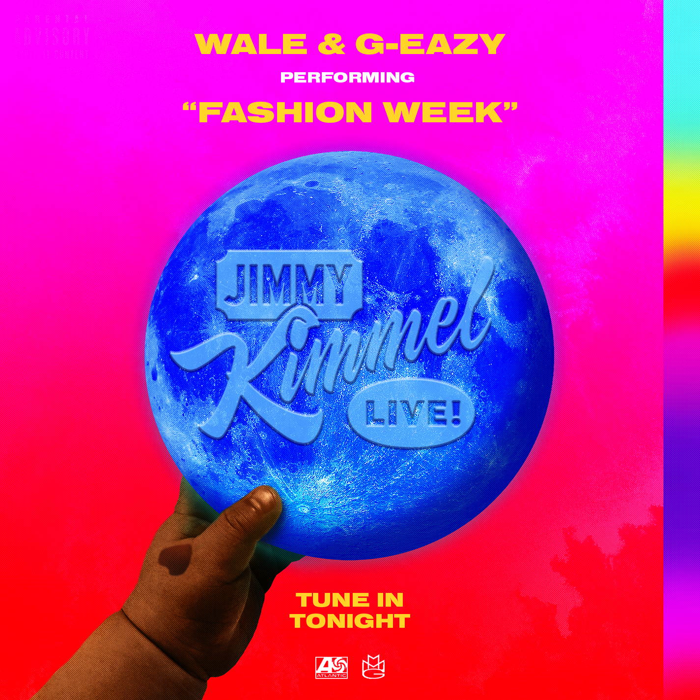   WALE &amp; G-EAZY ON KIMMEL   —  Design:  John Liwag  