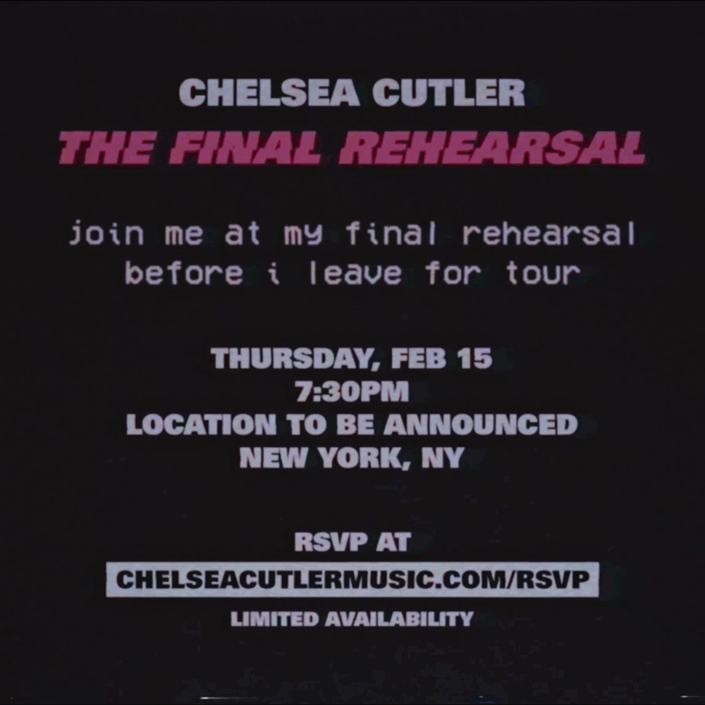   CHELSEA CUTLER (THE FINAL REHEARSAL)   —  Design:  John Liwag  