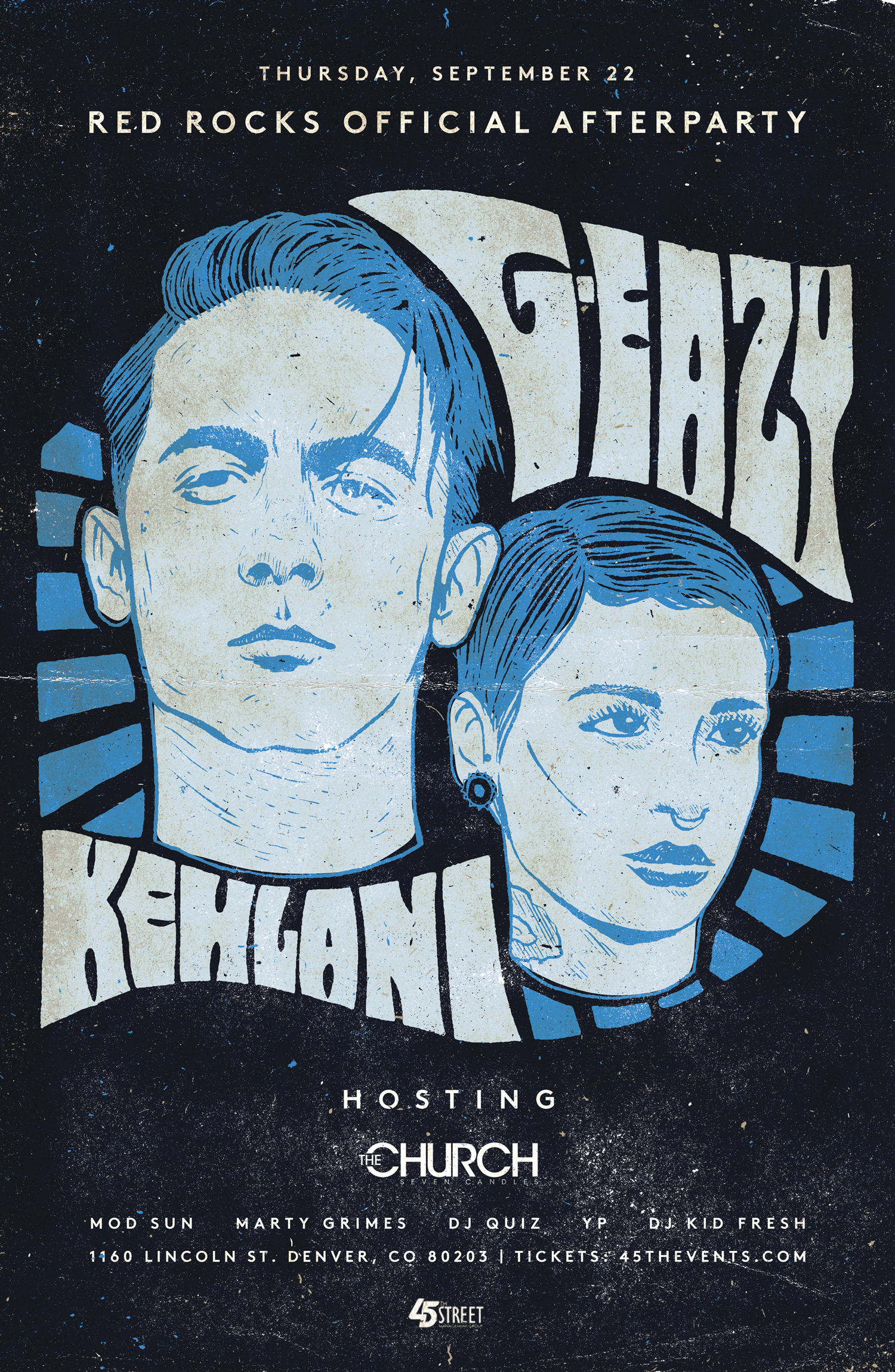   G-EAZY &amp; KEHLANI AFTERPARTY   —  Illustration: Jon Contino Type/Layout:  John Liwag  