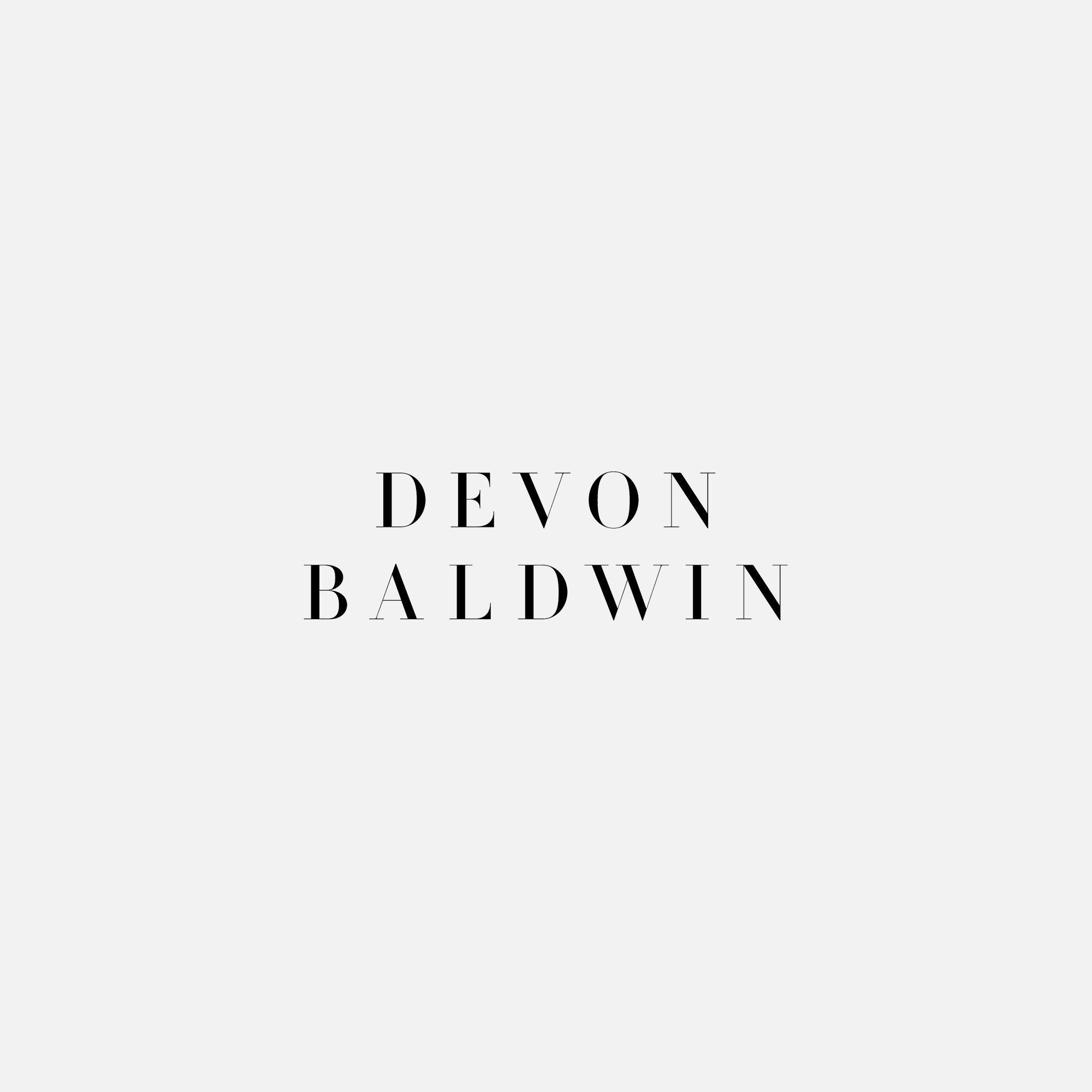   DEVON BALDWIN  // Logo Design:  John Liwag  