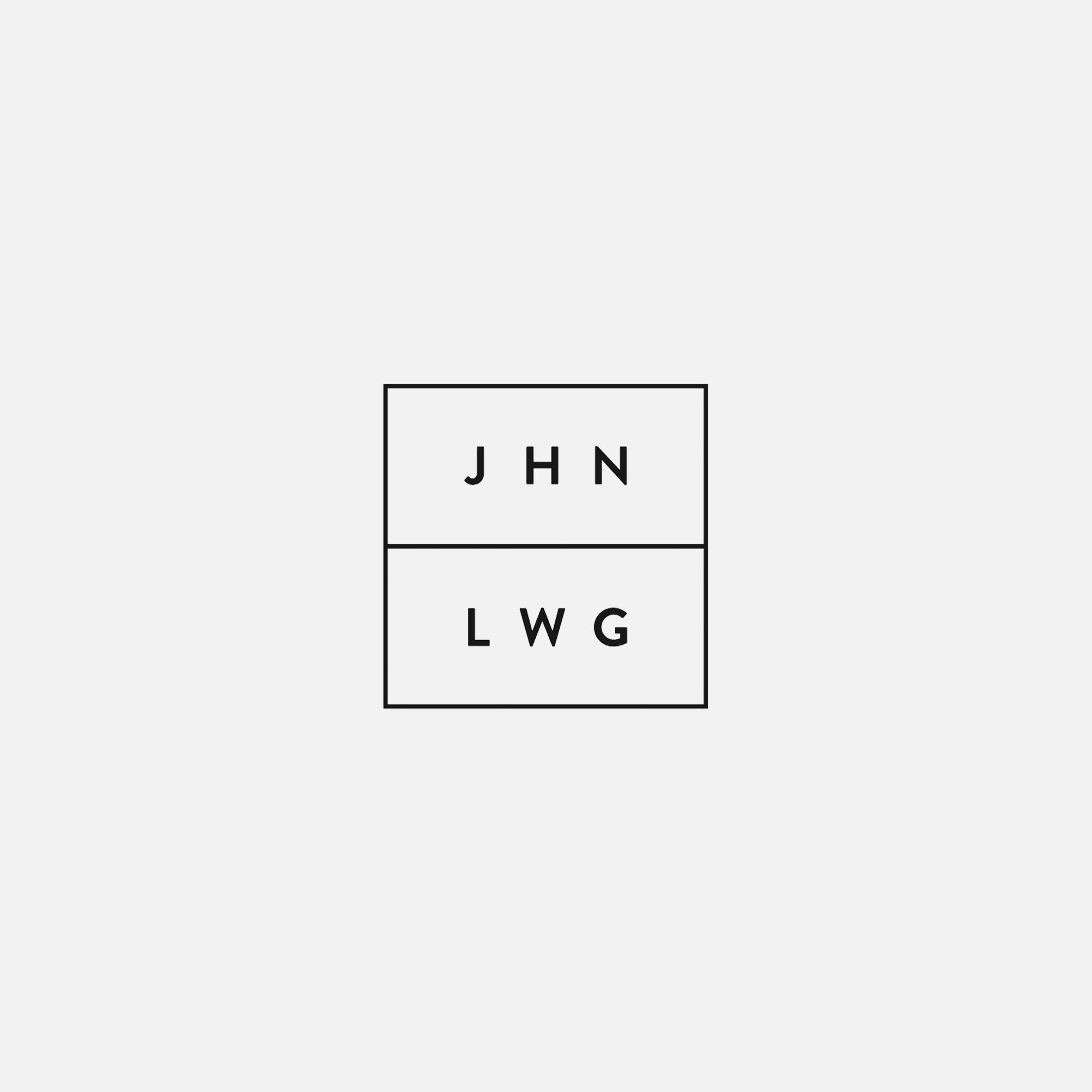   JHNLWG  // Logo Design:  John Liwag  