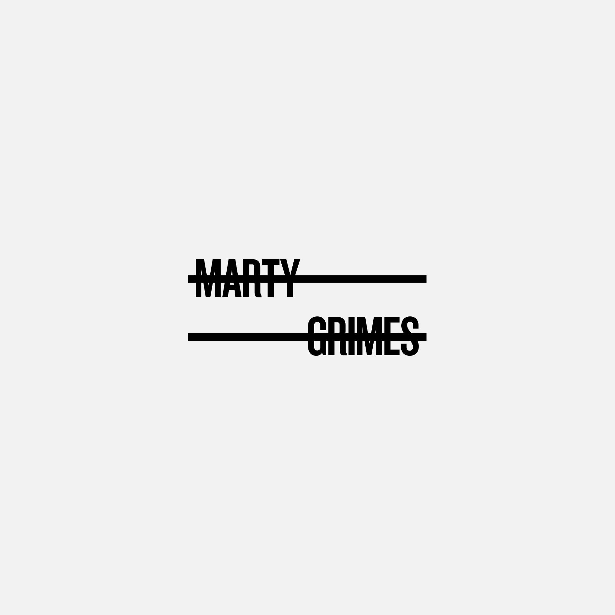   MARTY GRIMES  // Logo Design:  John Liwag  