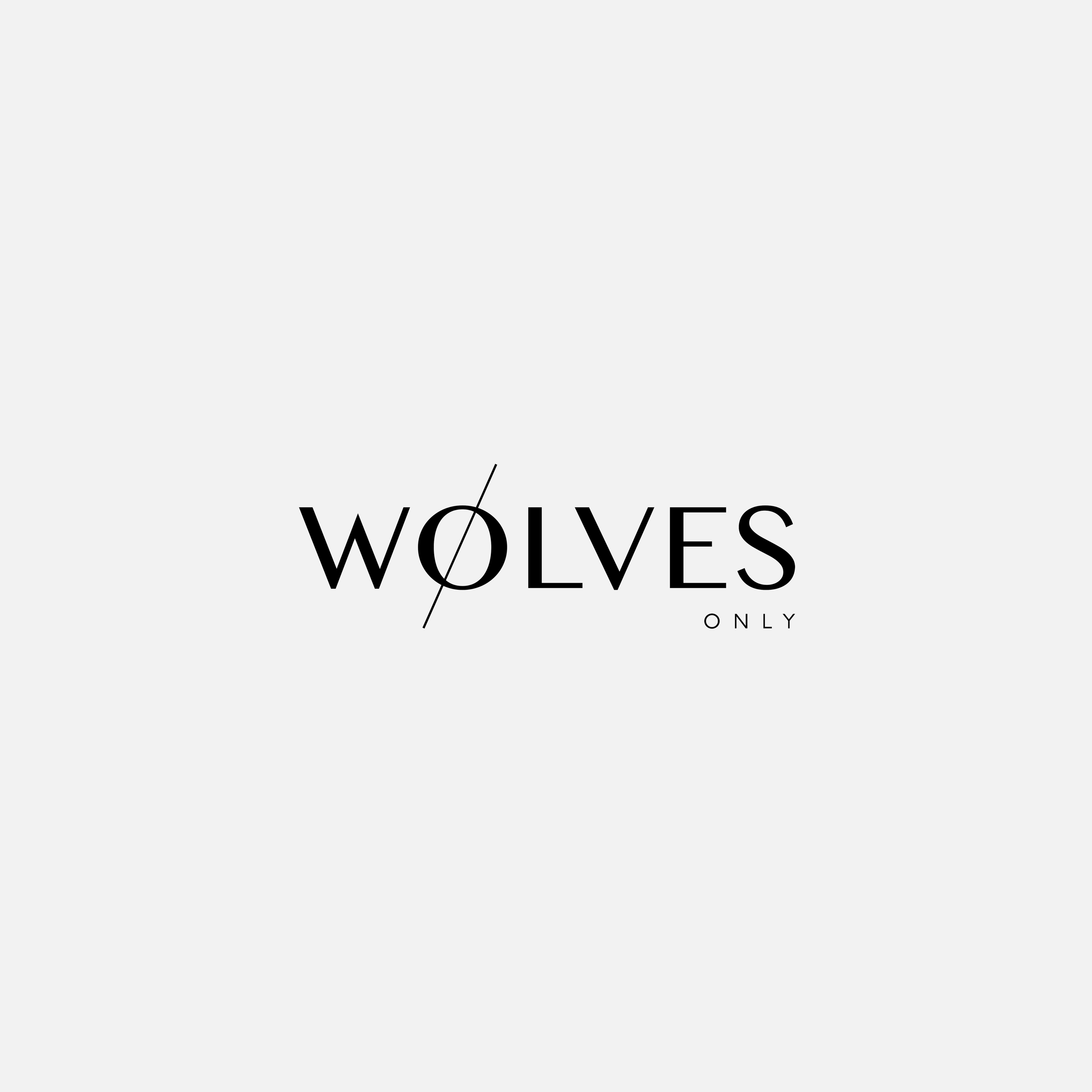   WOLVES ONLY  // Logo Design:  John Liwag  