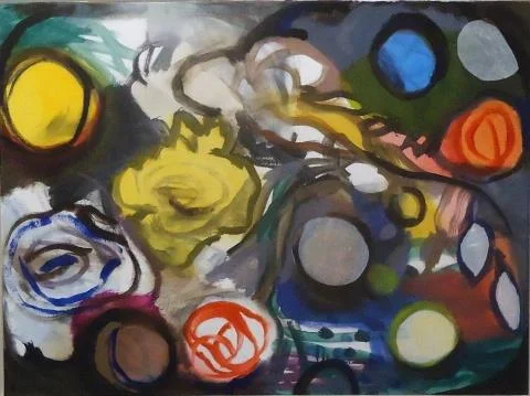 Bill Scott, Winter Flowers , oil on canvas, 18 x 24 inches