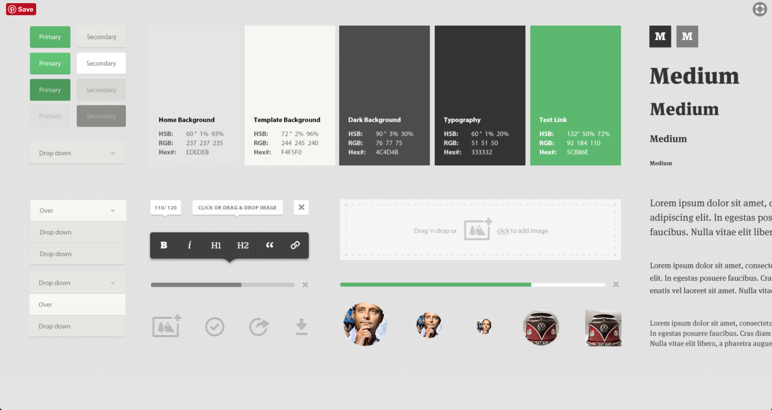Medium's visual brand standards illustrate an approach that counters the status quo.