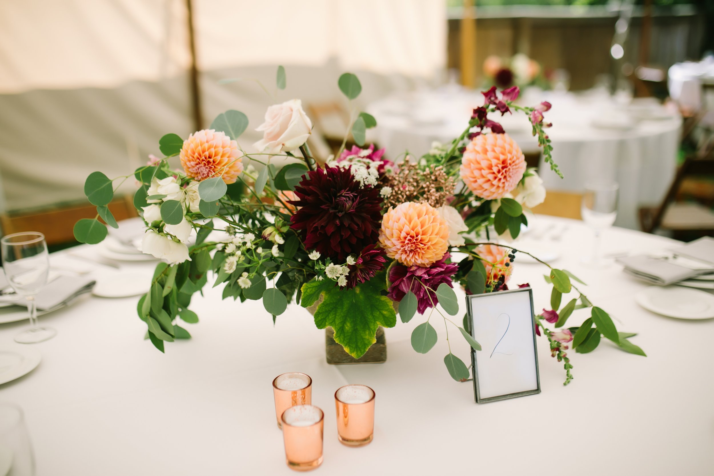 misty farm wedding centerpieces red poppy floral design