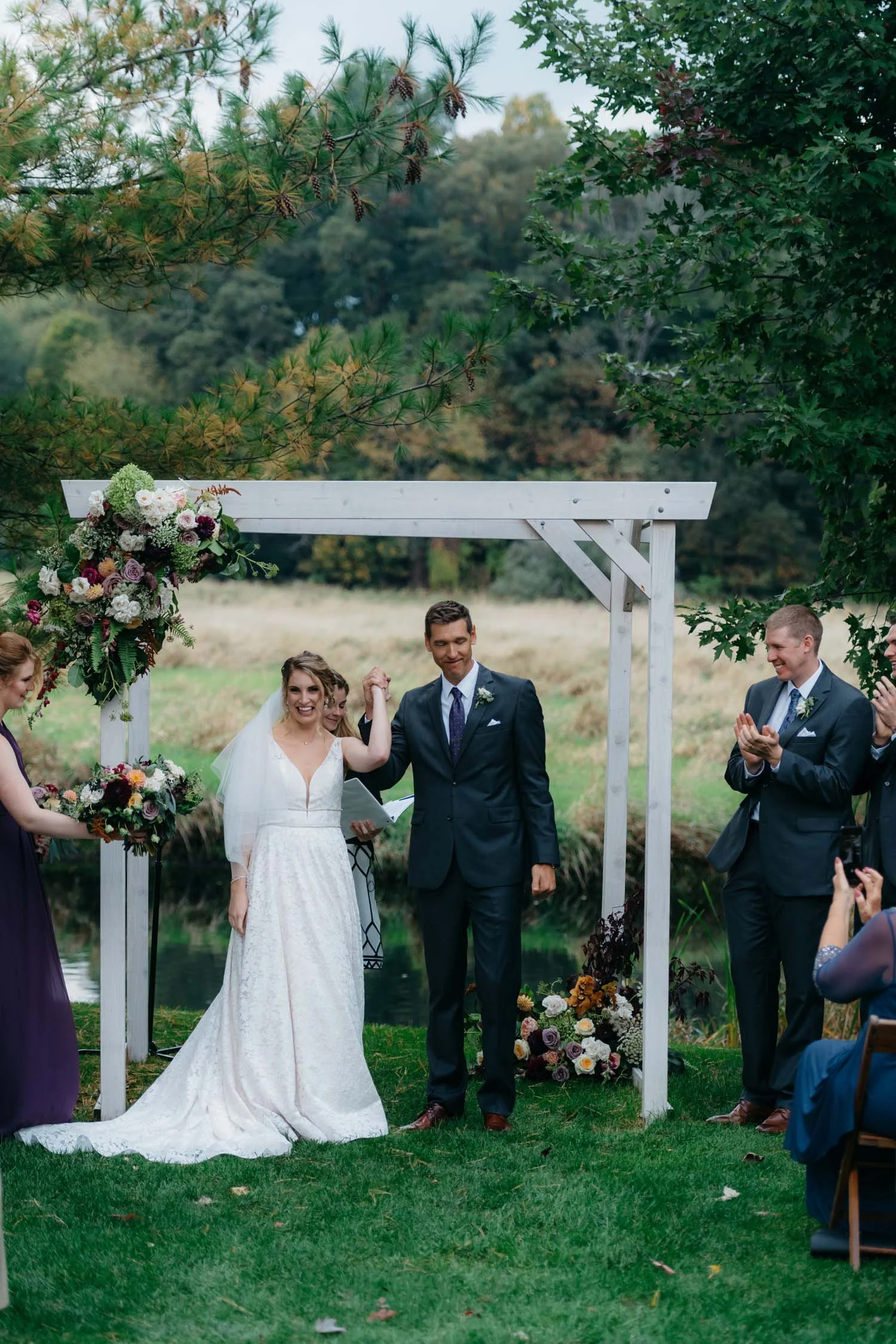 Autumn Misty Farm Wedding Ann Arbor Wedding Flowers — Red Poppy Floral Design