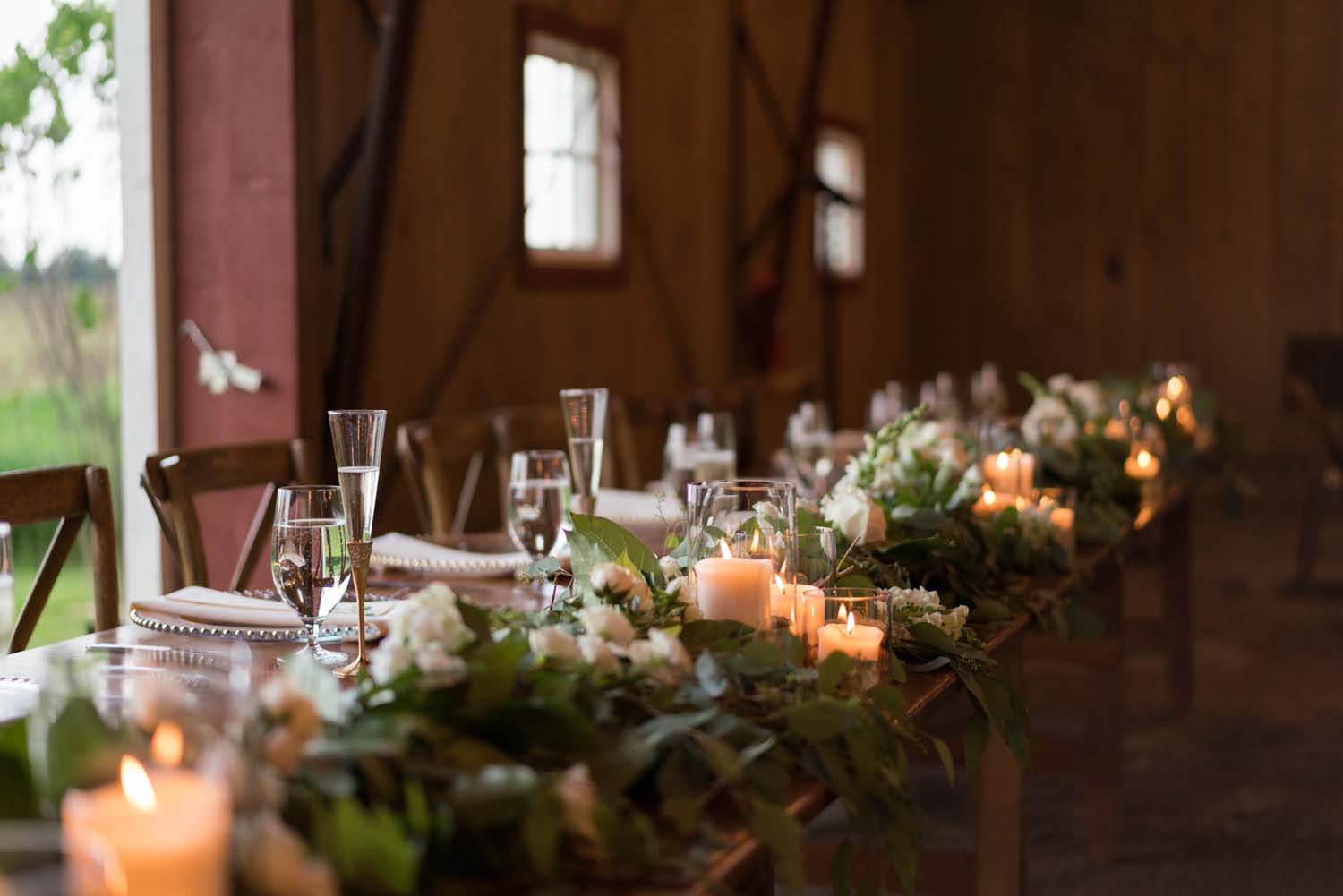 frutig farms the valley reception flowers