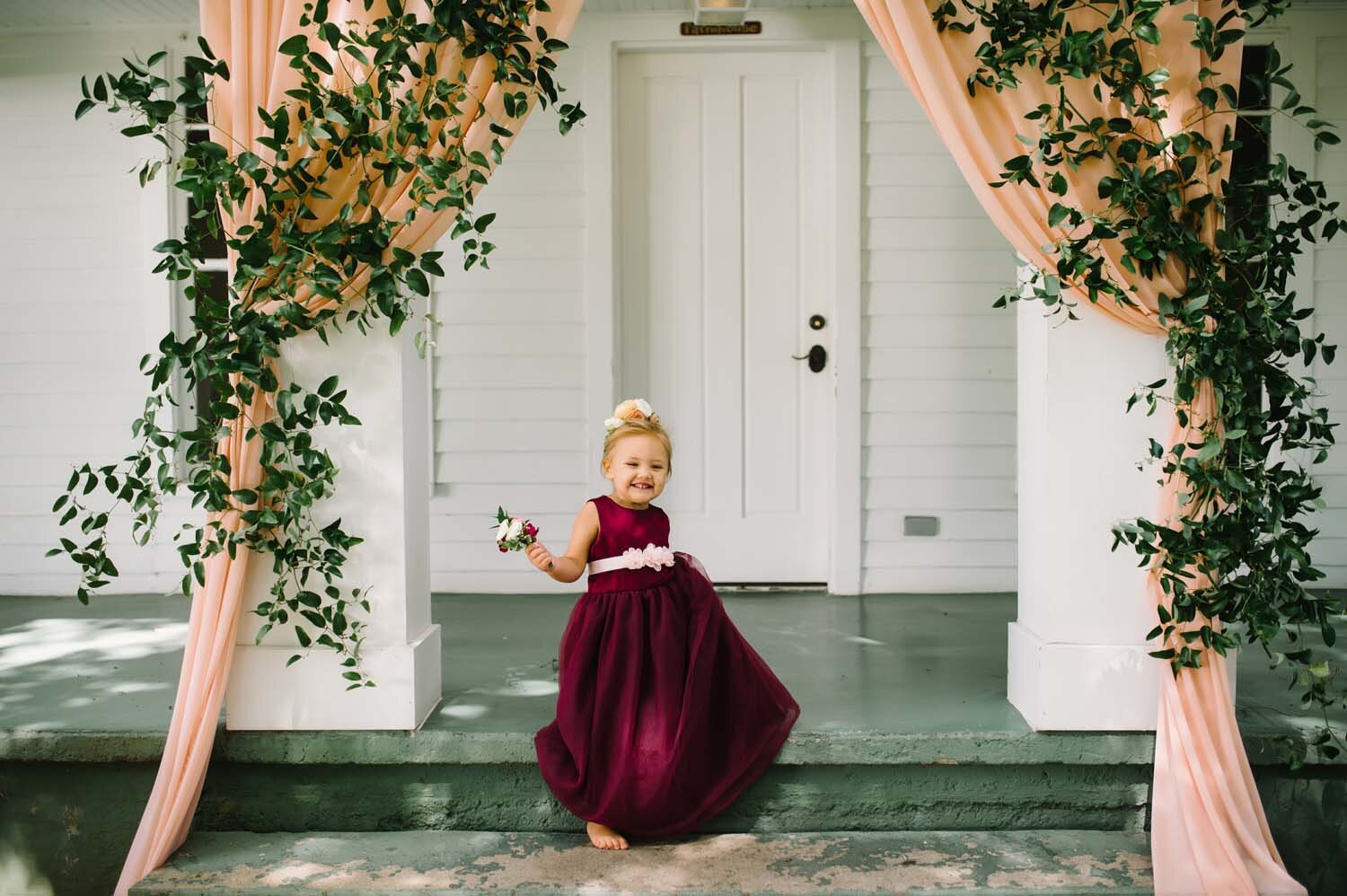 Cornman farms wedding ceremony arch