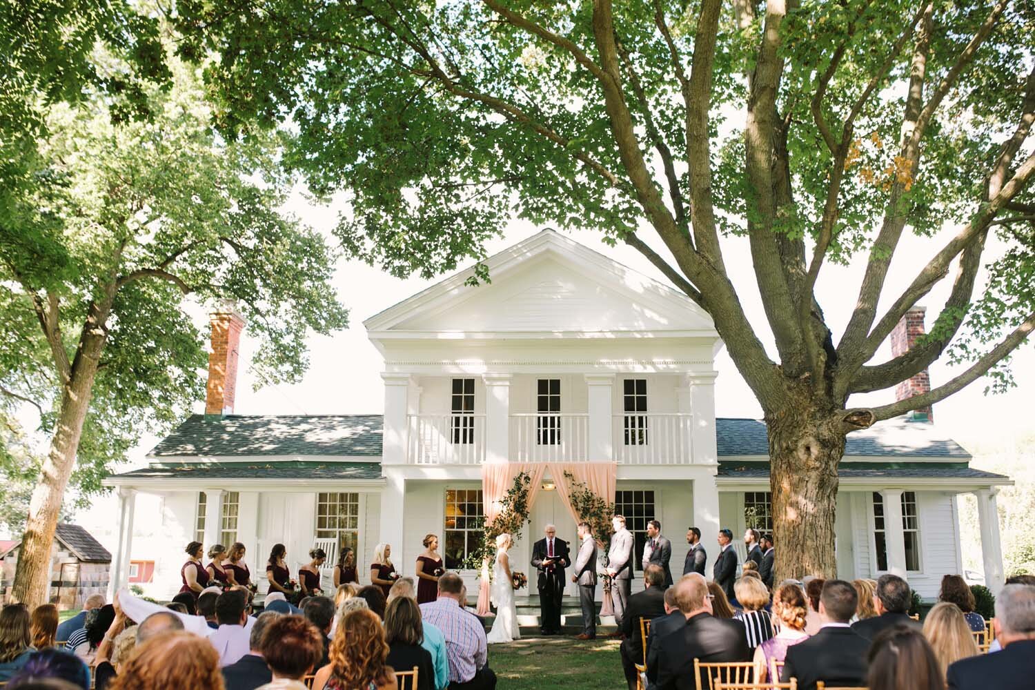 cornman farms wedding ceremony