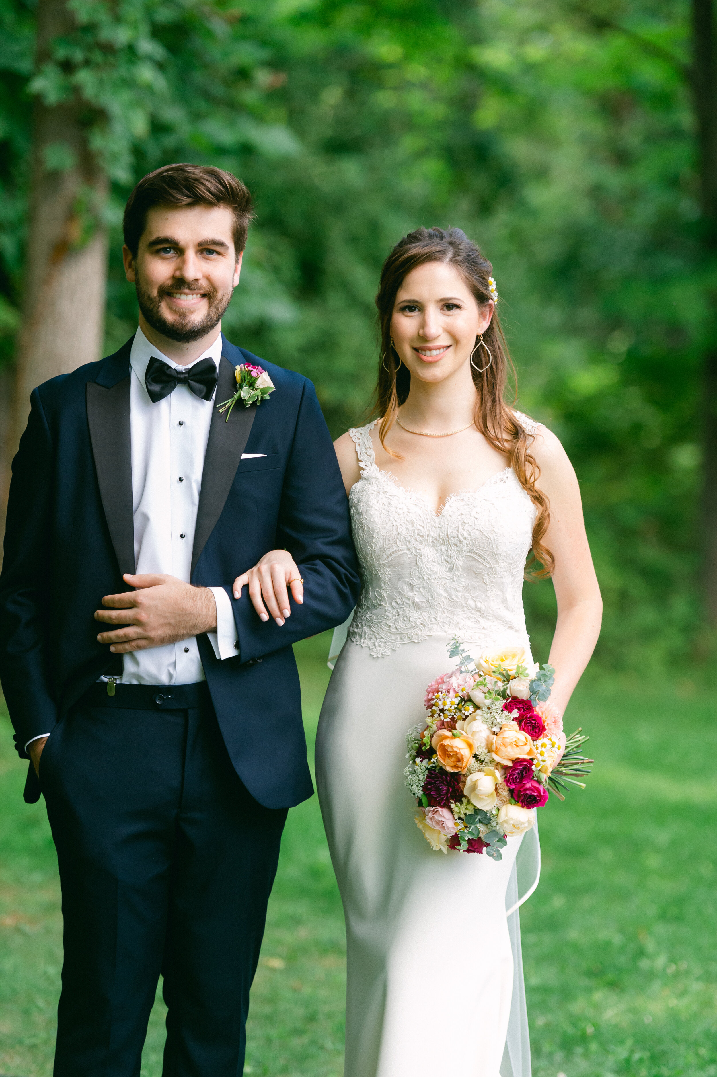 bride and groom ann arbor michigan wedding