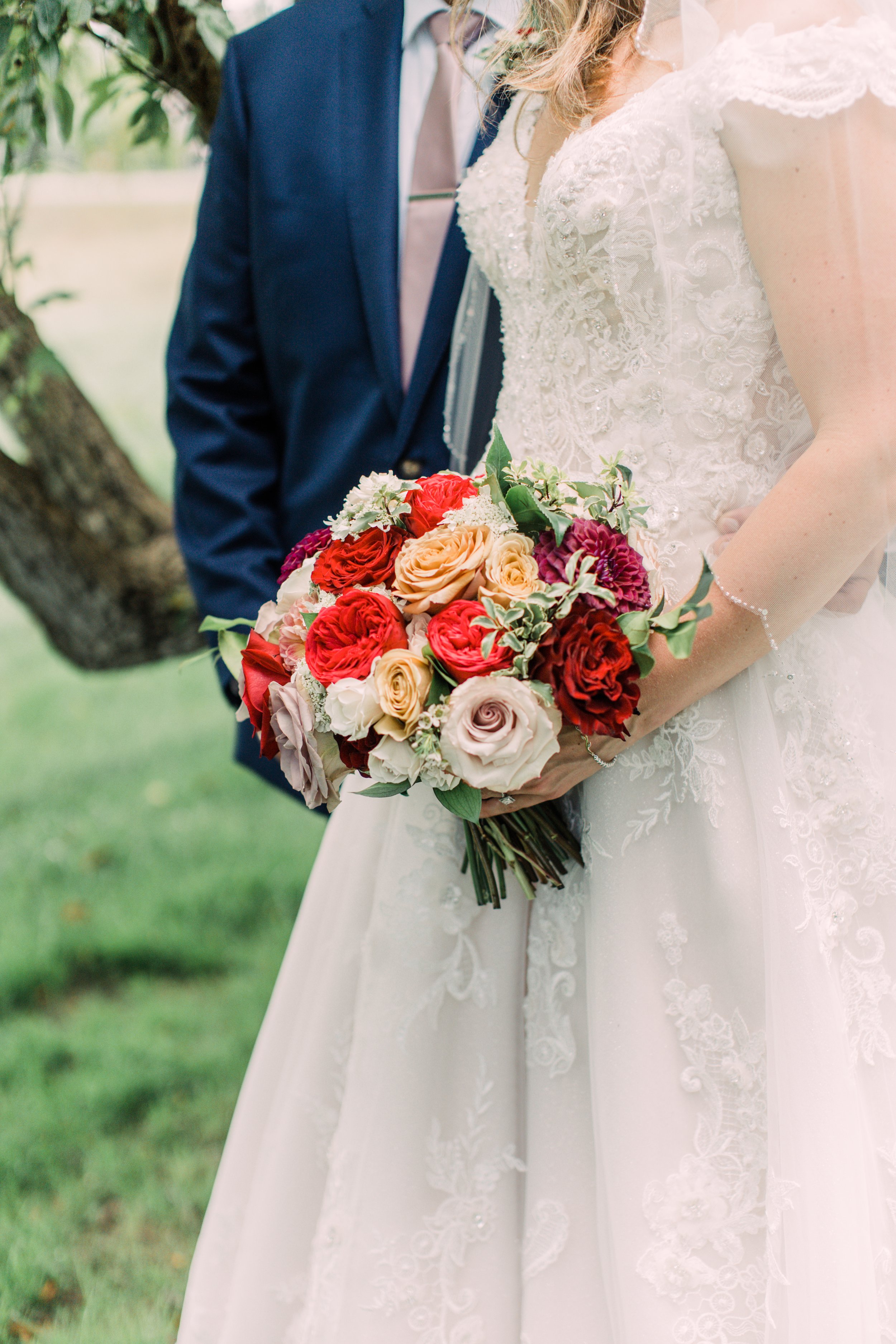 bridal bouquet at cornman farms