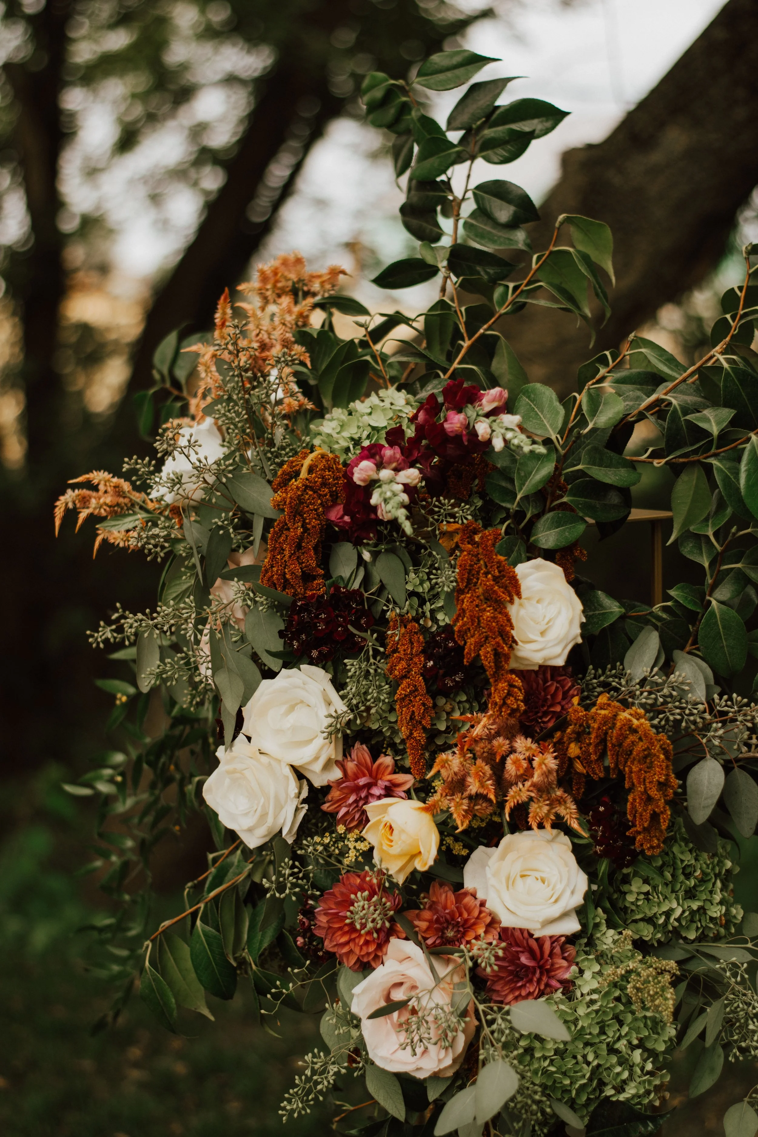 Frutig Farm The Valley Autumn Wedding | Red Poppy Wedding Flowers — Red ...