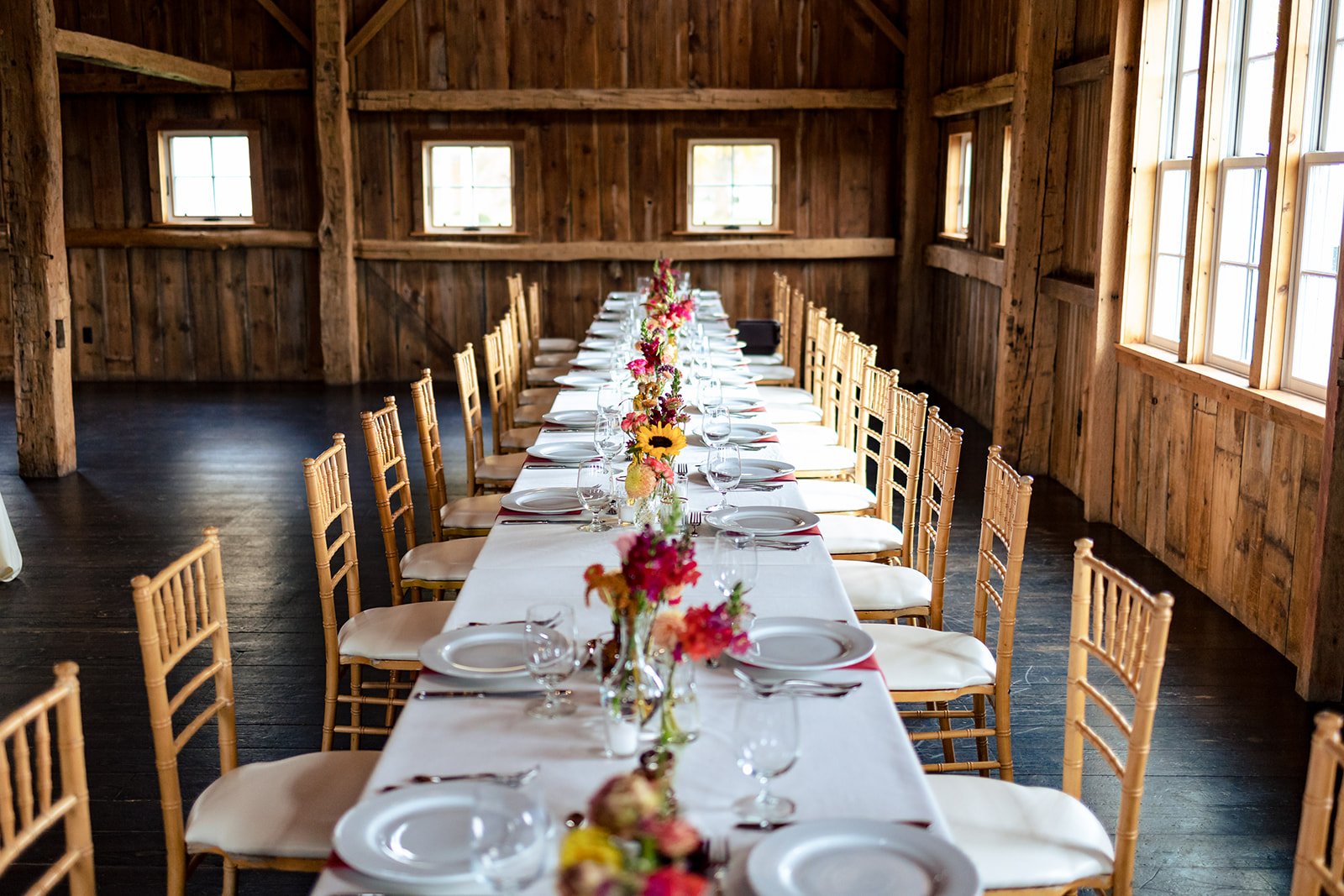 cornman farms intimate wedding reception