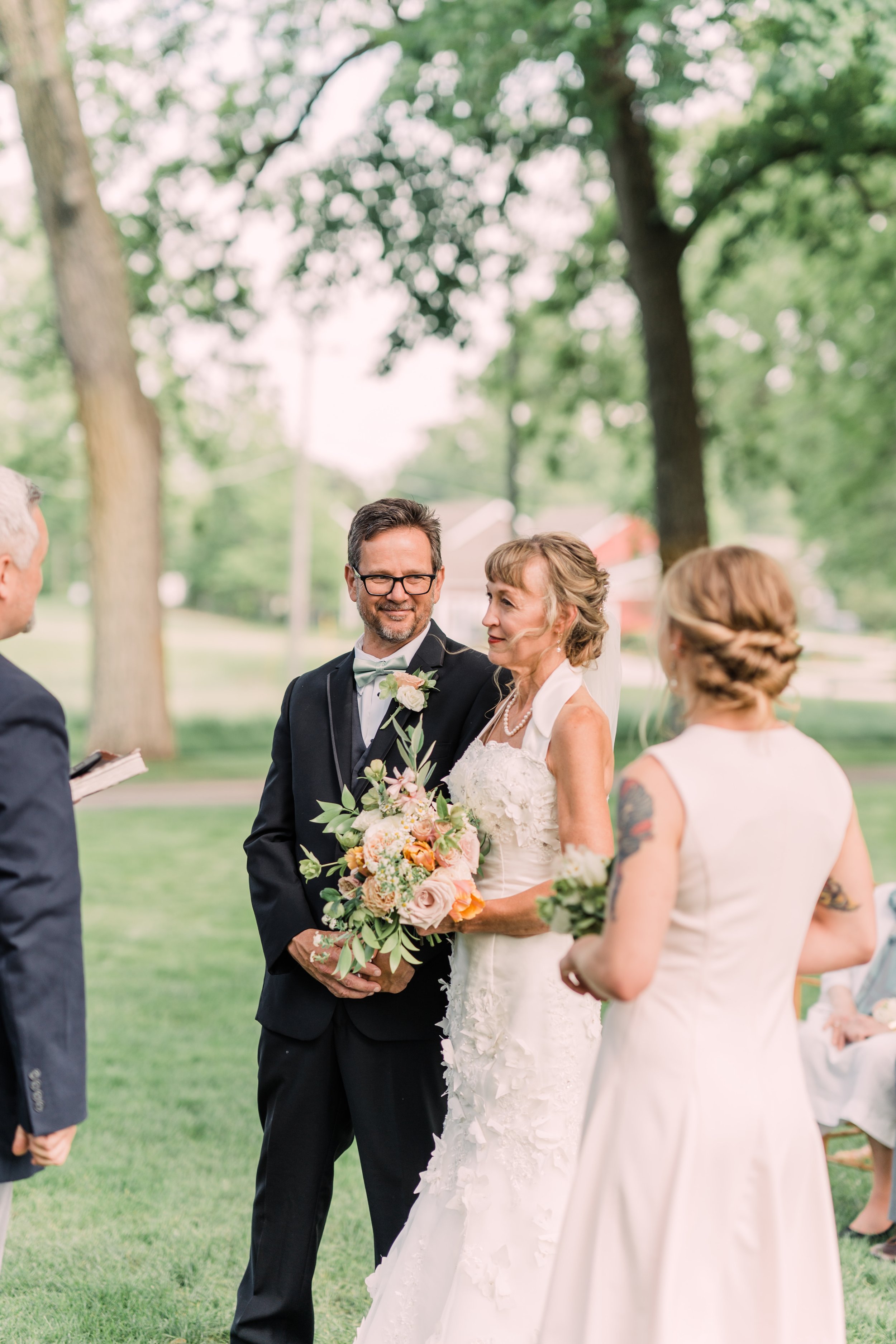 Cornman farms intimate wedding ceremony