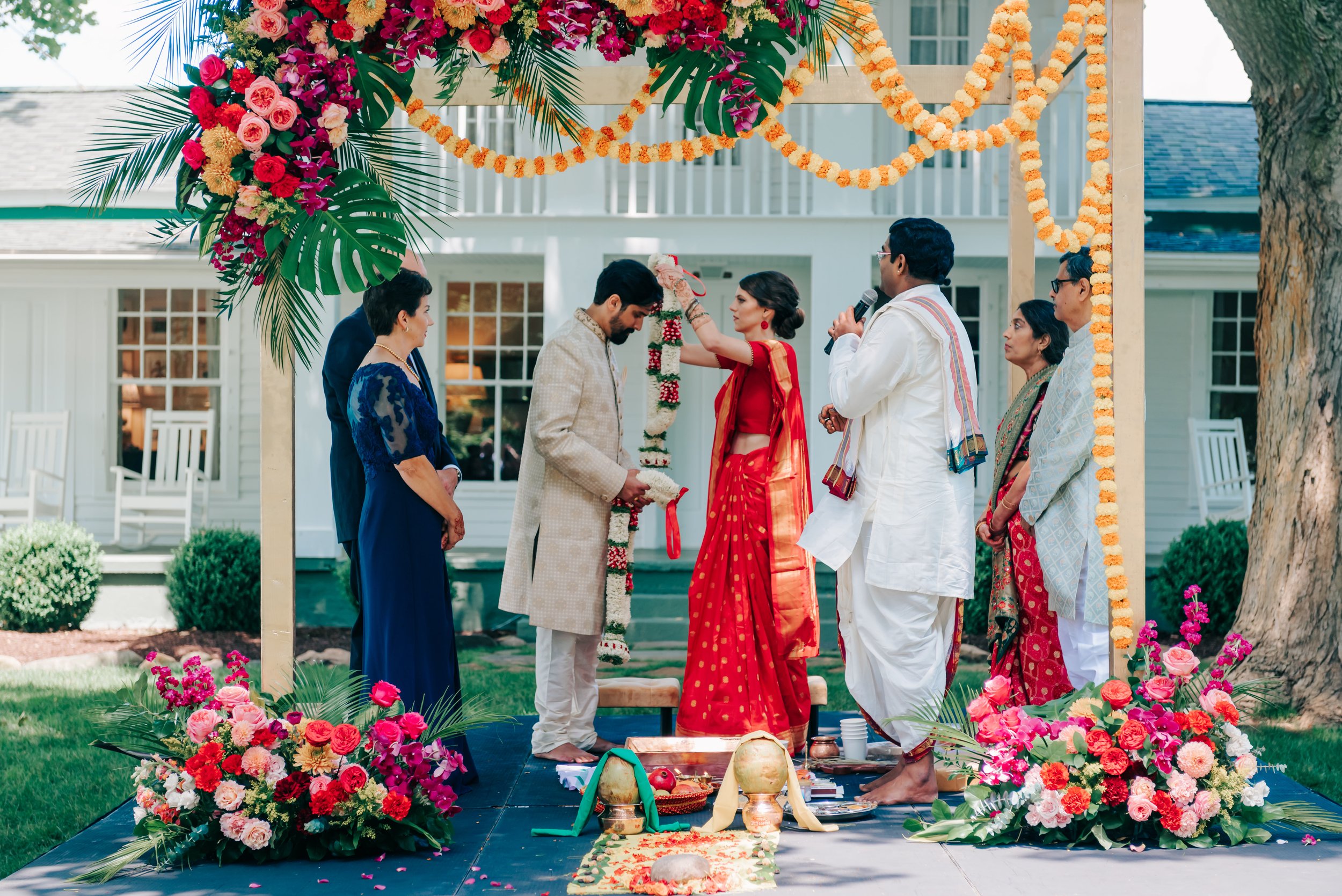 Hindu ceremony at cornman farms ann arbor