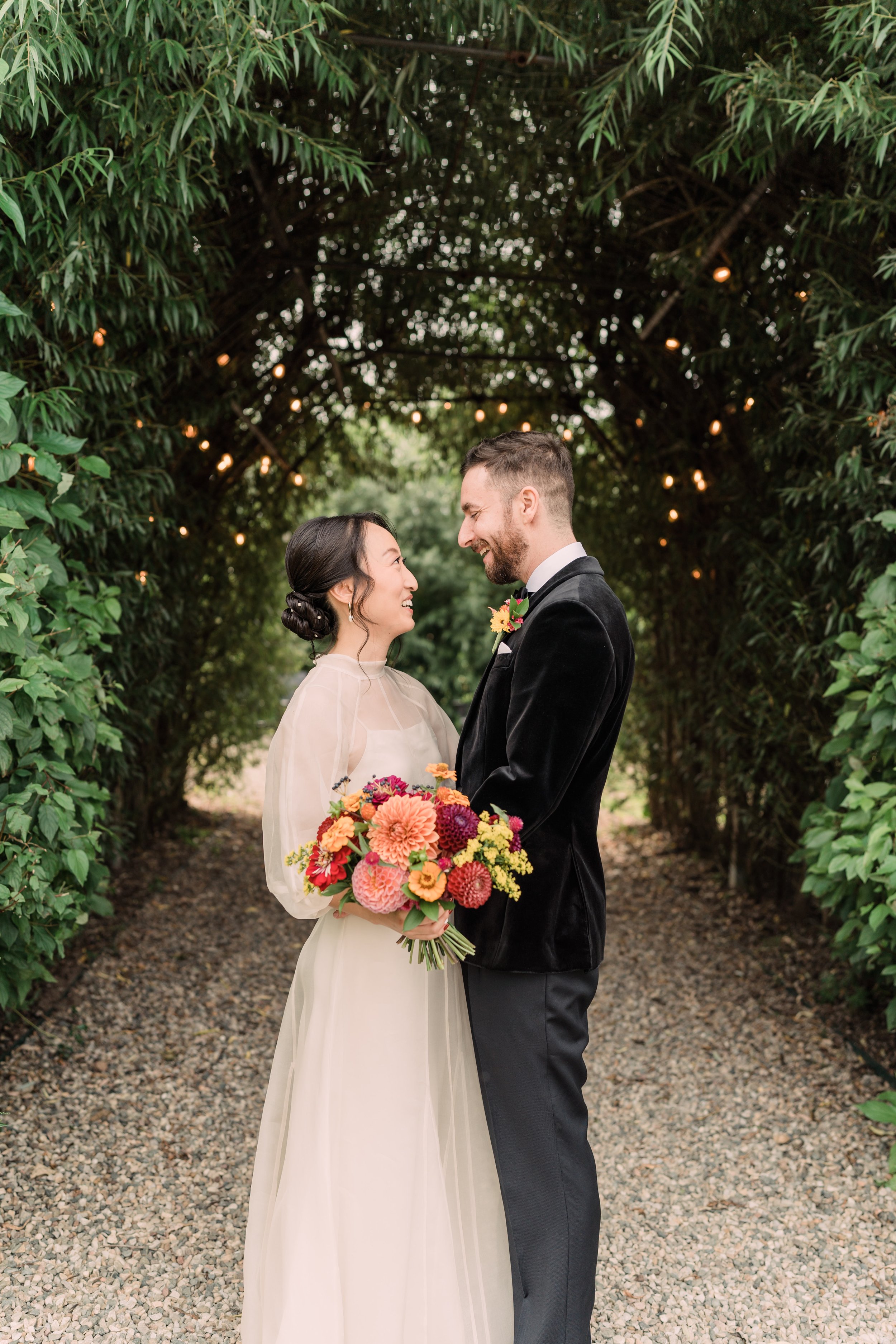 Cornman Farms bride and groom