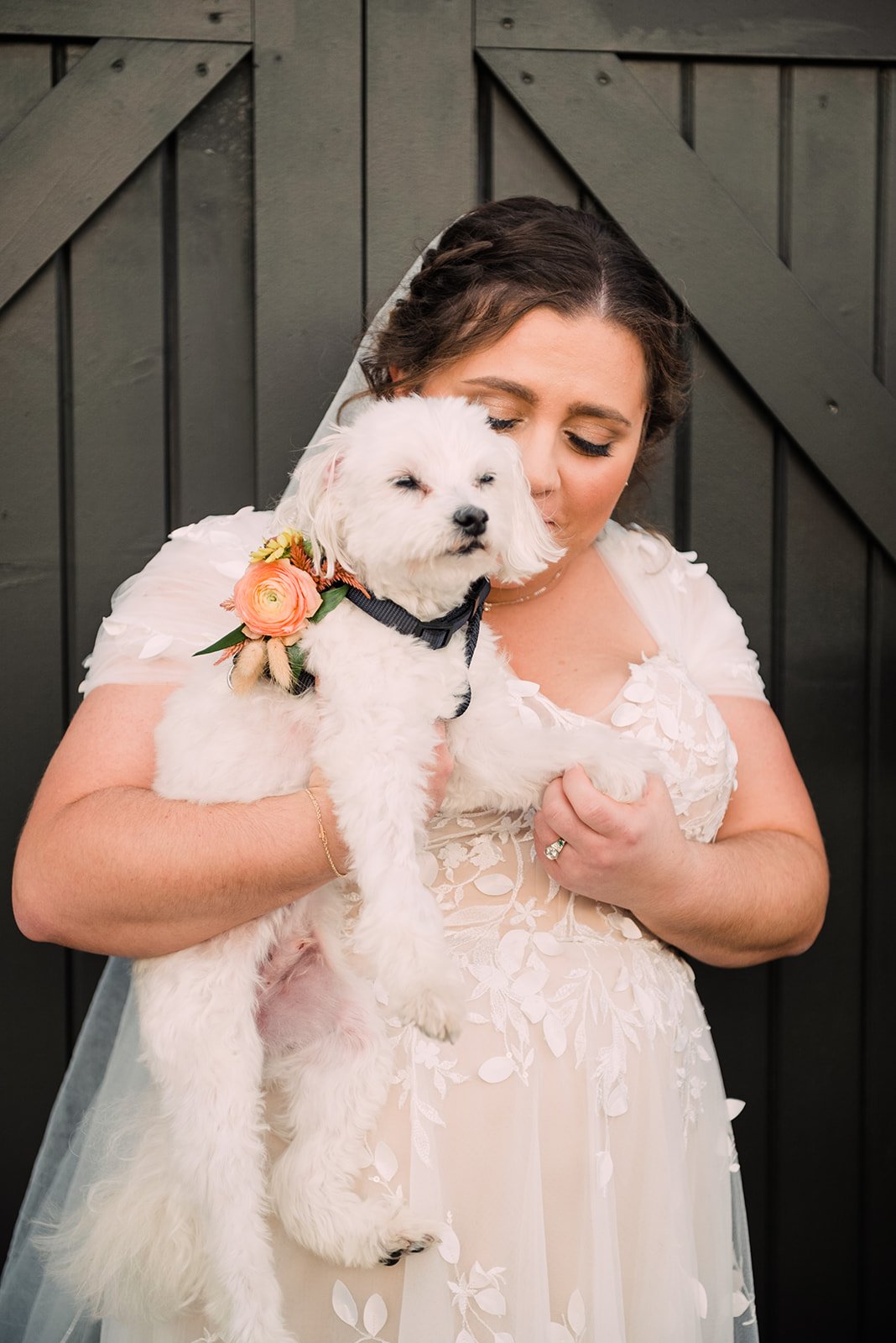 dog wedding flowers