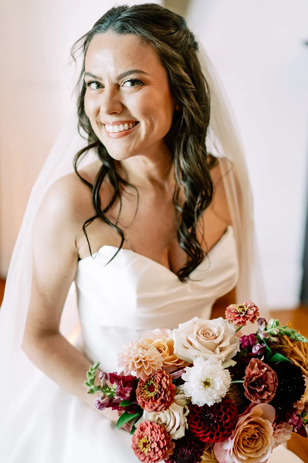 Autumn bride at Cornman Farms