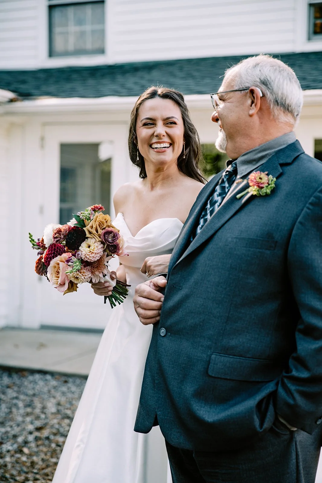 Bride and Father walk down the aisle