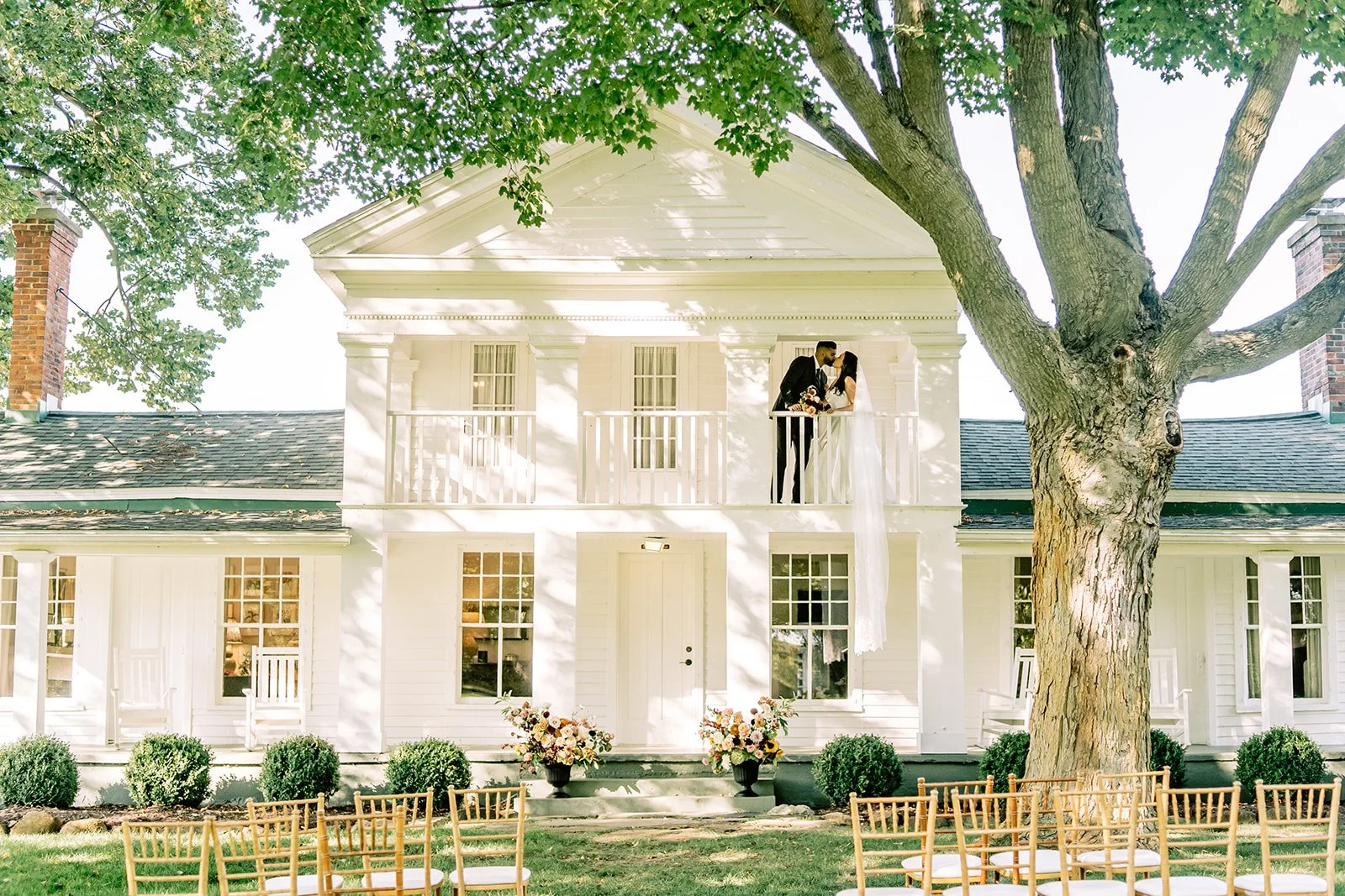 Cornman farms wedding ceremony white house