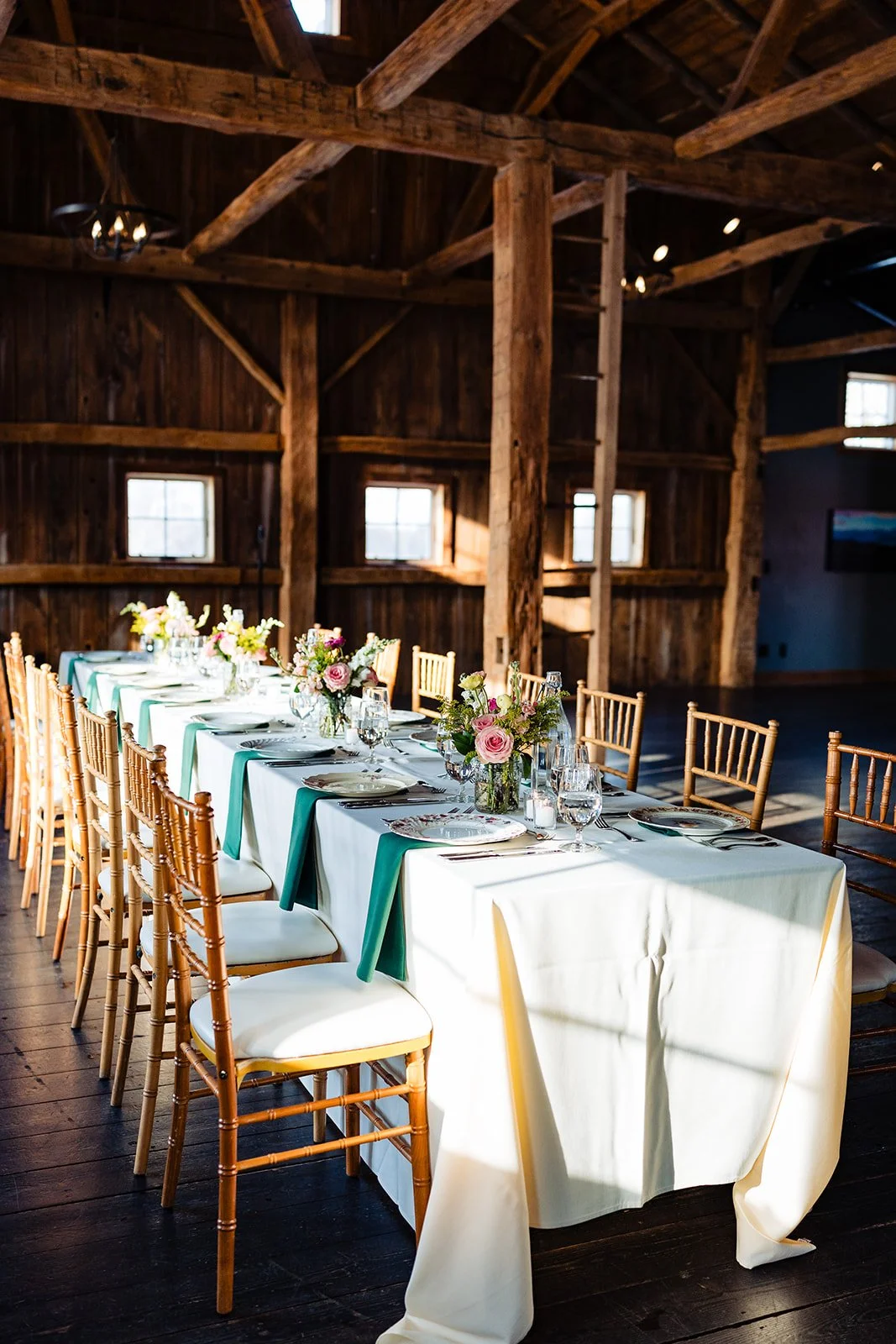 Cornman Farms Reception centerpieces