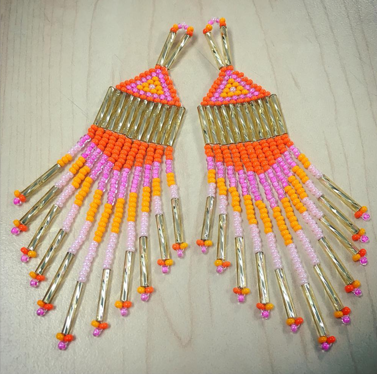 The Spirit of Beads:  Sharing our Stories - BEADING WORKSHOP - Fringe Earrings