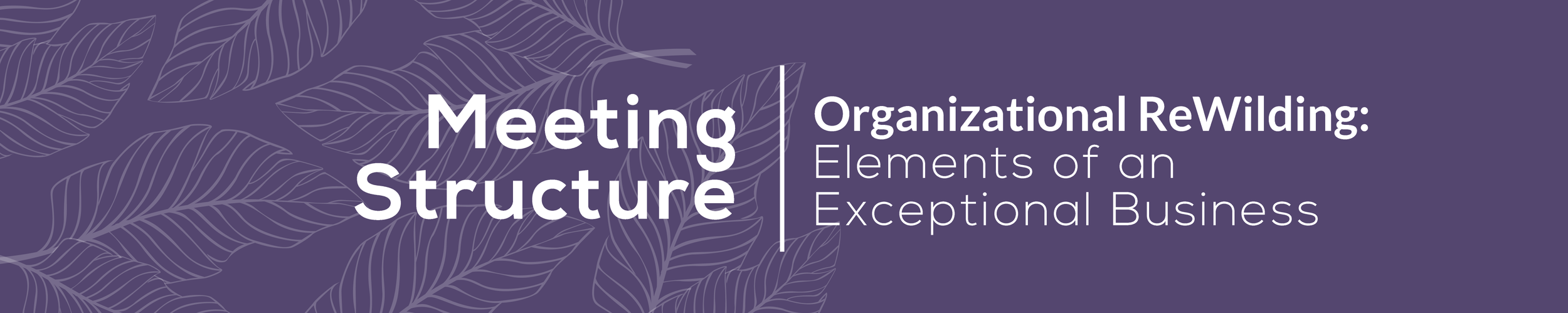 meeting structure banner