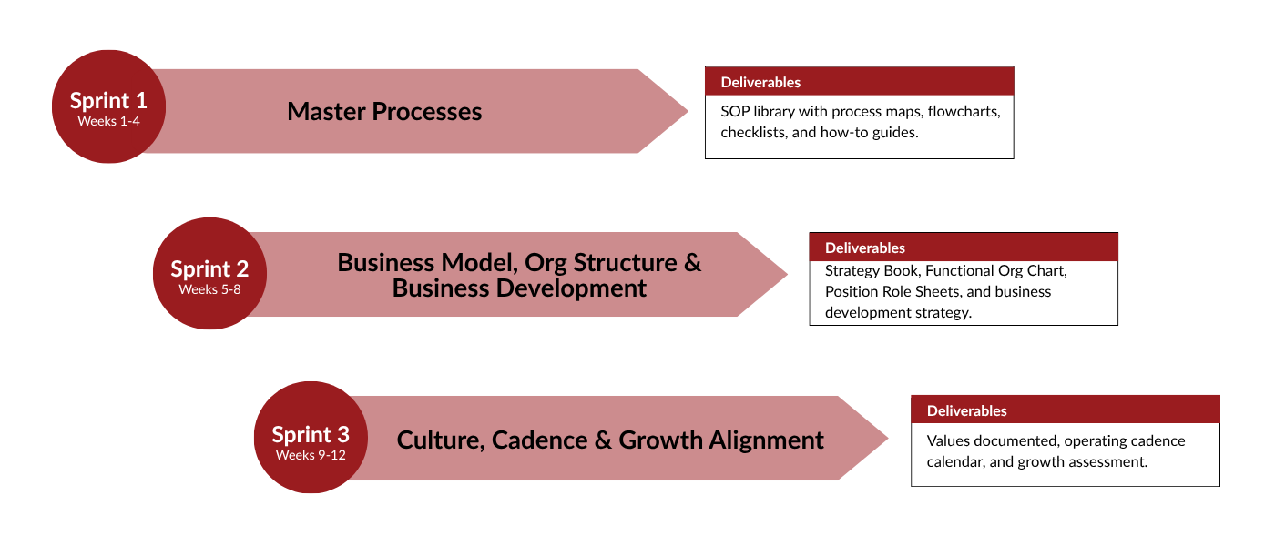 the three sprints of the rewild transition system