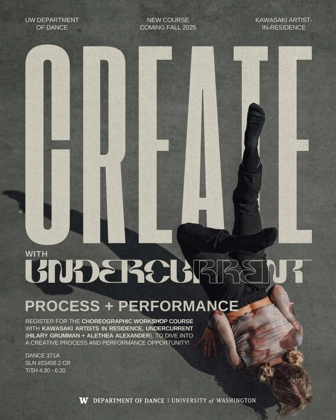 &mdash; 𝗞𝗮𝘄𝗮𝘀𝗮𝗸𝗶 𝗔𝗿𝘁𝗶𝘀𝘁𝘀 𝗶𝗻 𝗥𝗲𝘀𝗶𝗱𝗲𝗻𝗰𝗲 𝗮𝘁 𝘁𝗵𝗲 𝗨𝗻𝗶𝘃𝗲𝗿𝘀𝗶𝘁𝘆 𝗼𝗳 𝗪𝗮𝘀𝗵𝗶𝗻𝗴𝘁𝗼𝗻!

❕📢 @UofWA @UW.Dance students, dive into a choreographic process with Undercurrent! Immerse yourself in floorwork technique t