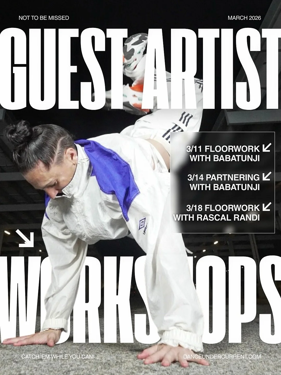 💥 𝙂𝙐𝙀𝙎𝙏 𝘼𝙍𝙏𝙄𝙎𝙏 𝙒𝙊𝙍𝙆𝙎𝙃𝙊𝙋𝙎 💥

Comin in HOT! 🥵❤️&zwj;🔥 Opportunities to learn from these iconic movers @RASCALRANDI + @BABATUNJI are rolling in and not to be missed! 

These two inspiring, playful, and generous artists each offer