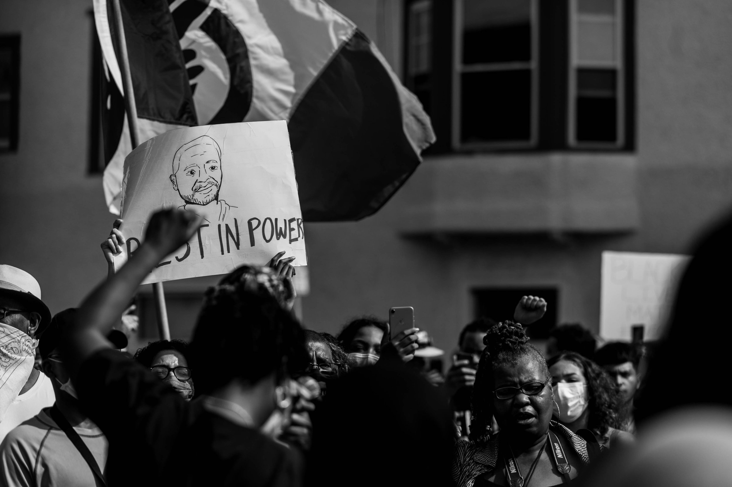 Black Lives Matter march in honor of George Floyd in Minnesota, 2020