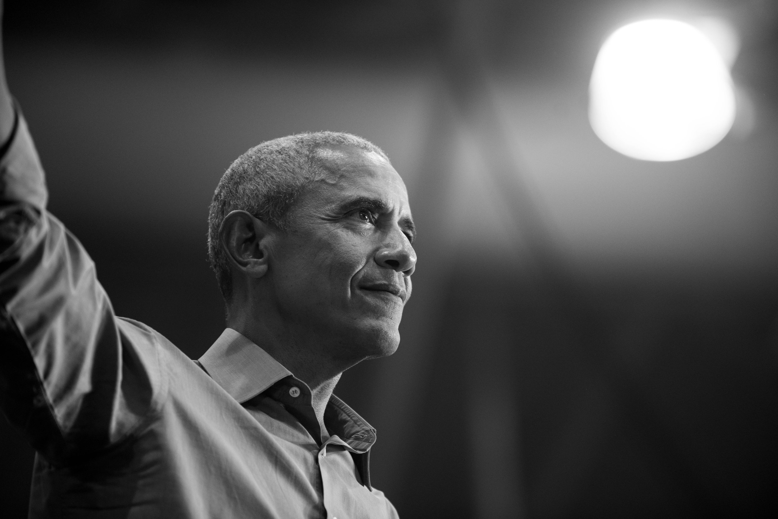 President Barack Obama at a campaign event in Wisconsin, 2022