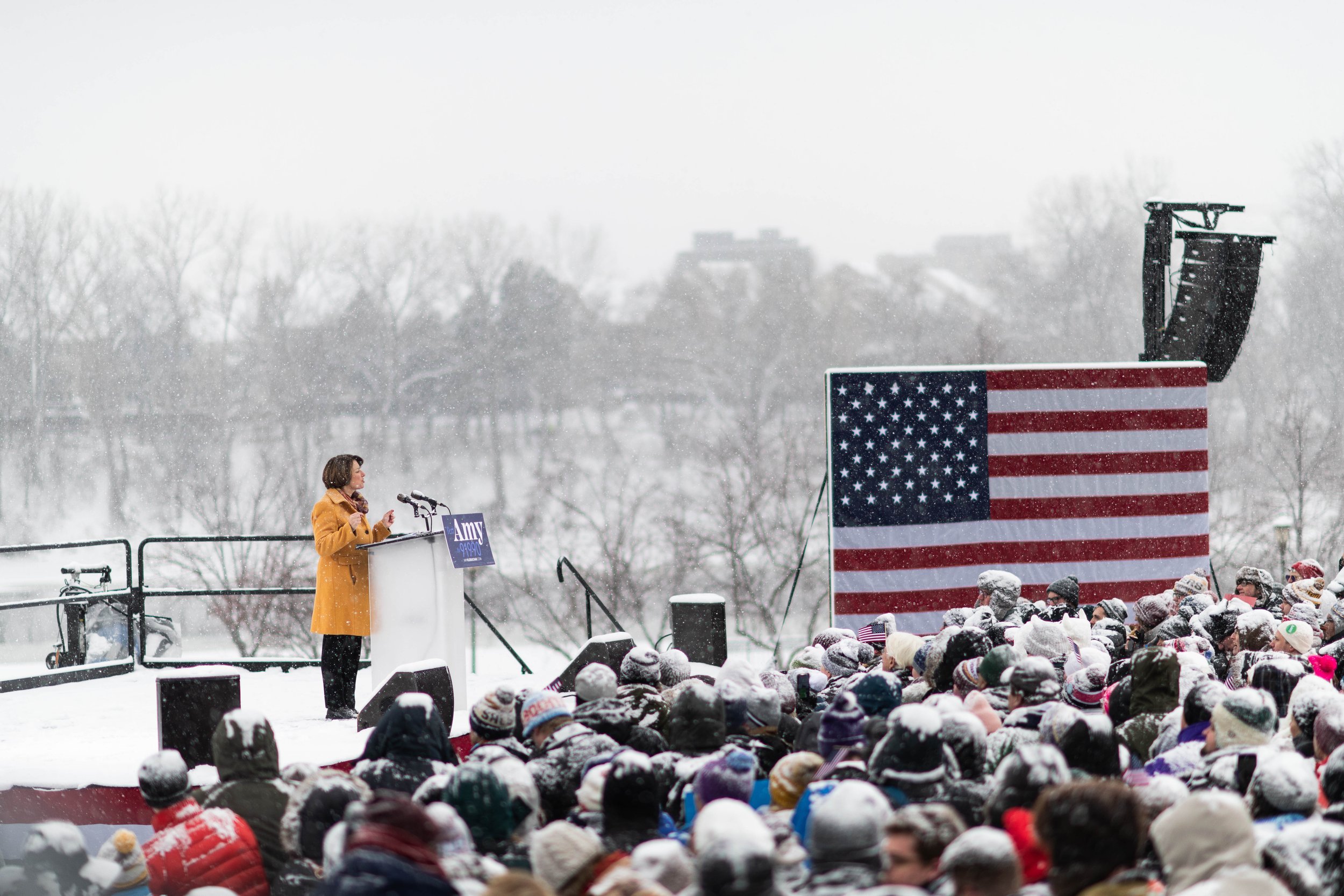 U.S. Senator Amy Klobuchar launches her campaign for president