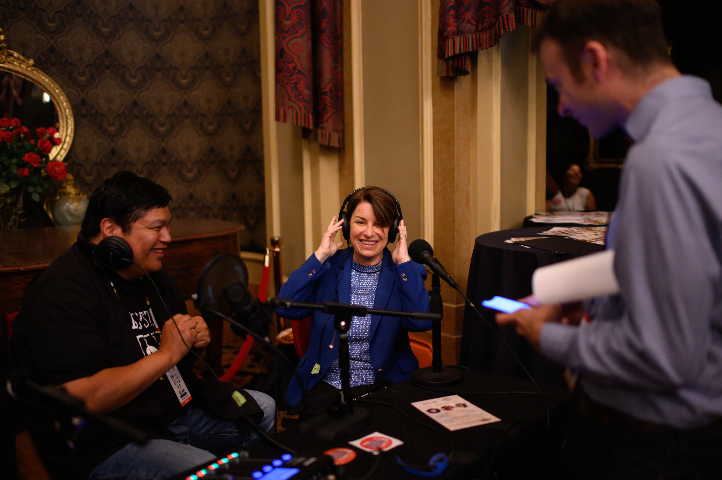 U.S. Senator Amy Klobuchar, candidate for president, at the Native American Presidential Forum, 2019