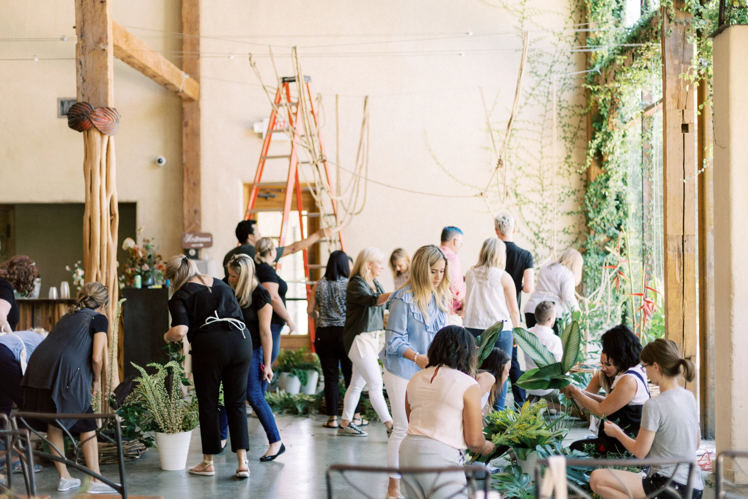 This large group installation was amazing to work on together with all of the attendees. Can you find me in the crowd?!