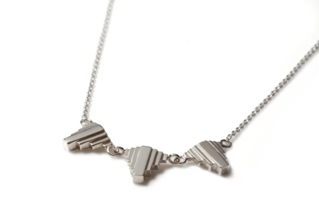 Triple Umbra Necklace Silver, £180. From the Metropolis Collection.