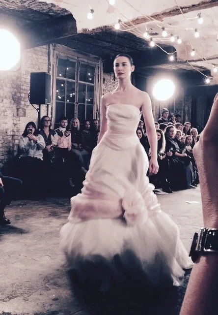 O'Connor closes the show in a wedding gown. Picture: Bel Jacobs.