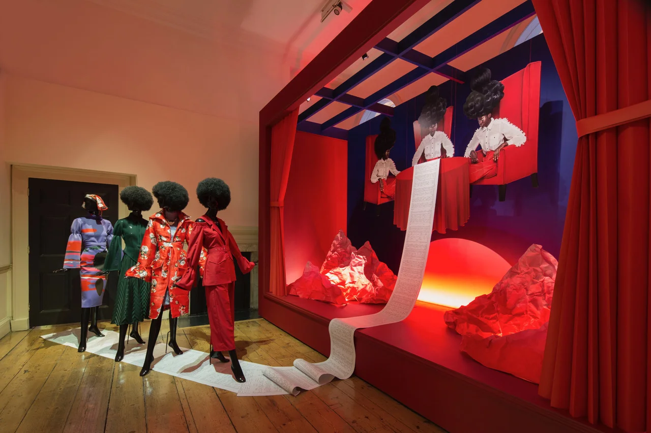 Installation at Brave New Worlds by Thebe Maguguis.