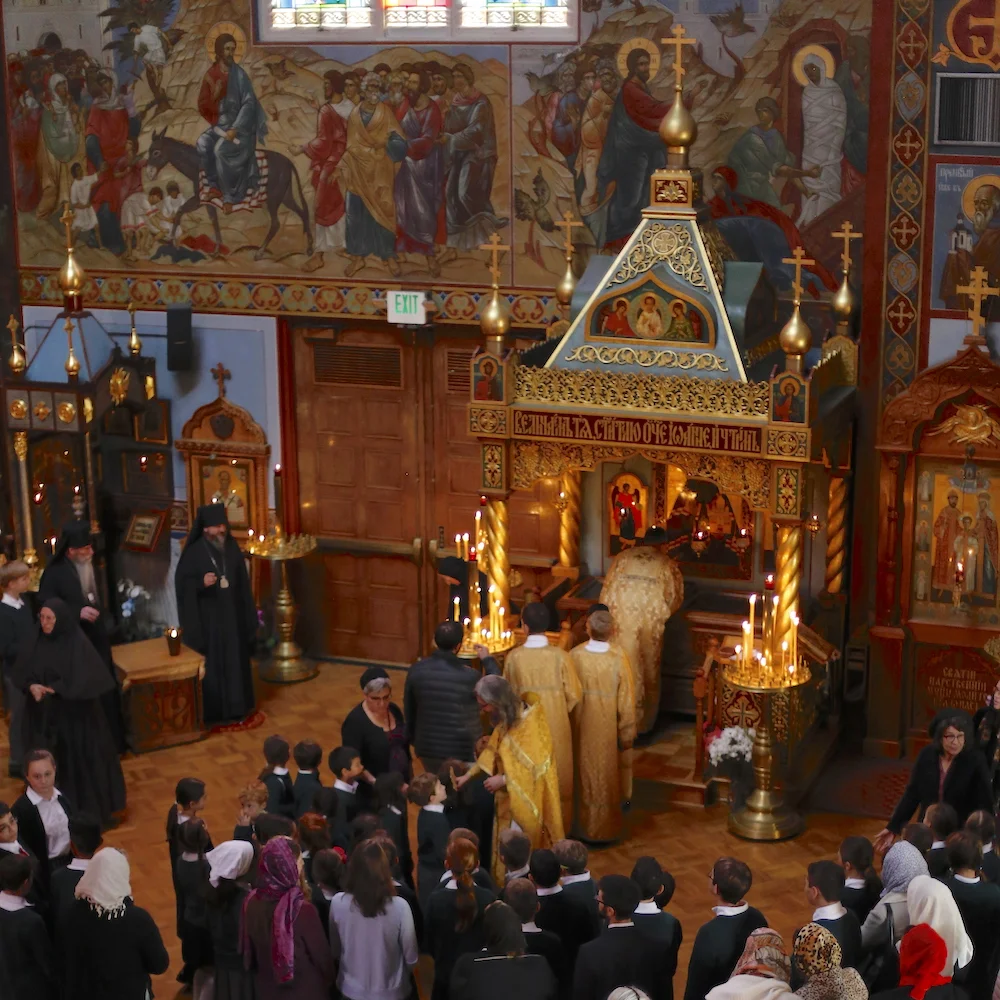 St. John's Shrine in Holy Virgin Cathedral is venerated by parishioners and St. John's Academy's students and faculty.
