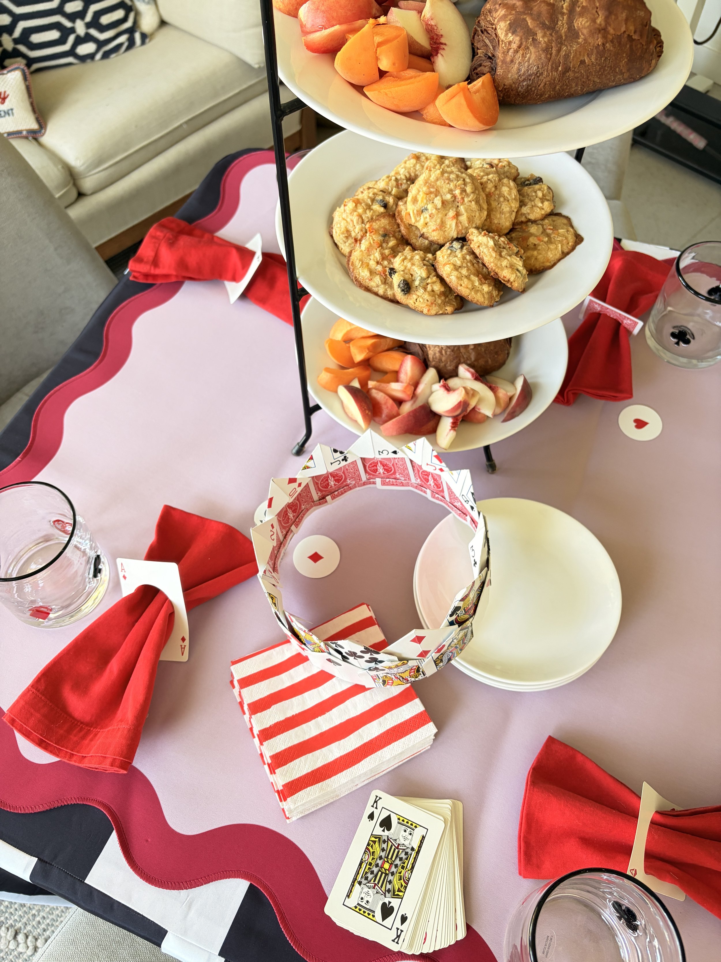 Ali Hedin hosts a bridge party to play cards with her girlfriends