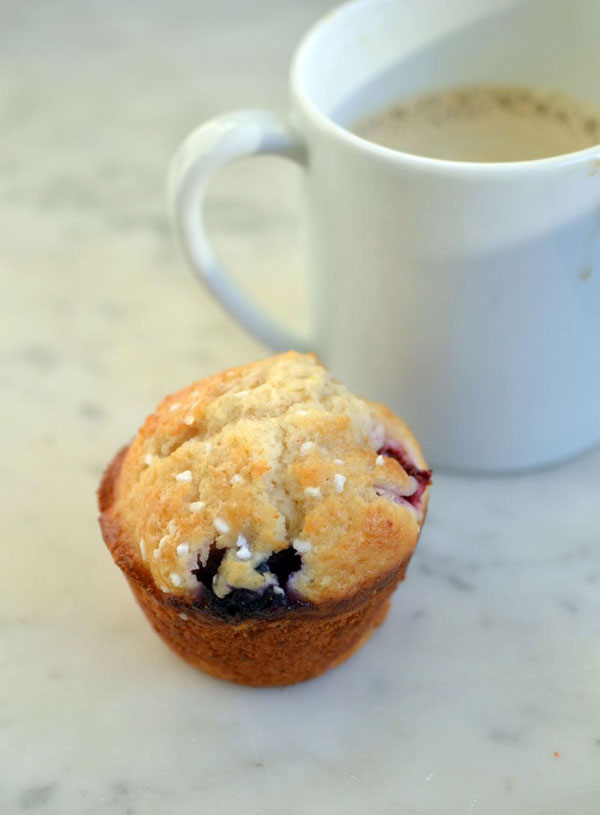 Weekday Breakfast ::  Loaded Blueberry Muffins
