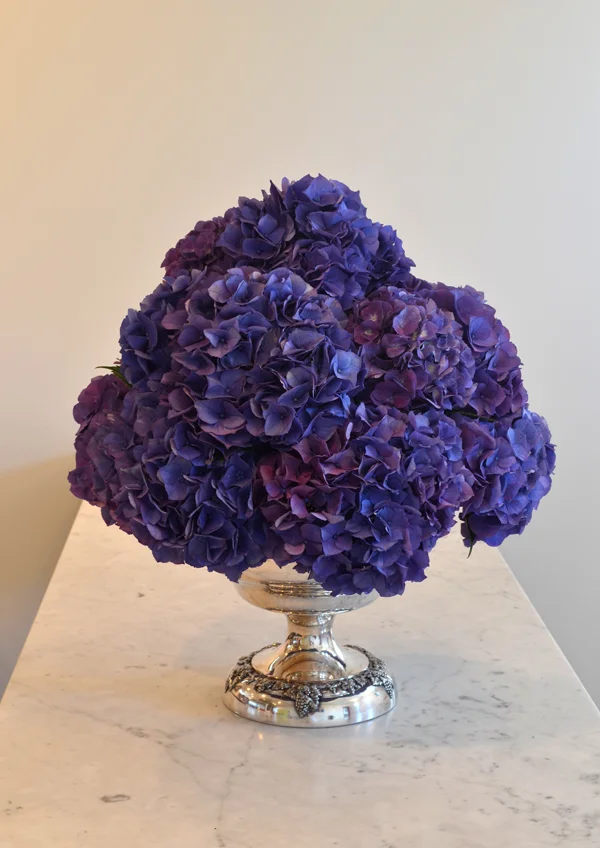 Weeknight Party Girl ::  Three Minute Flowers {hydrangea}