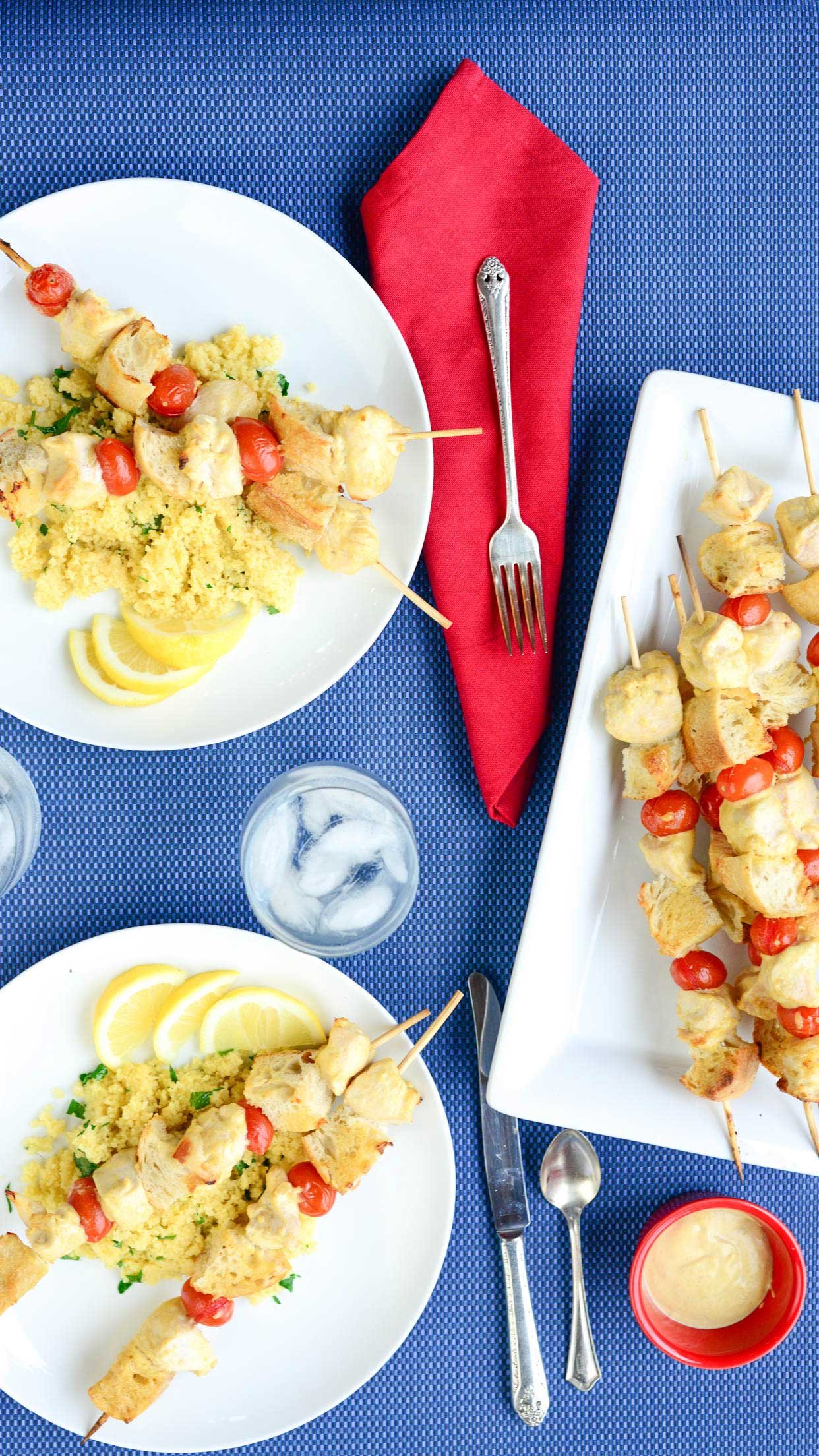 Mustard Chicken Kabobs
