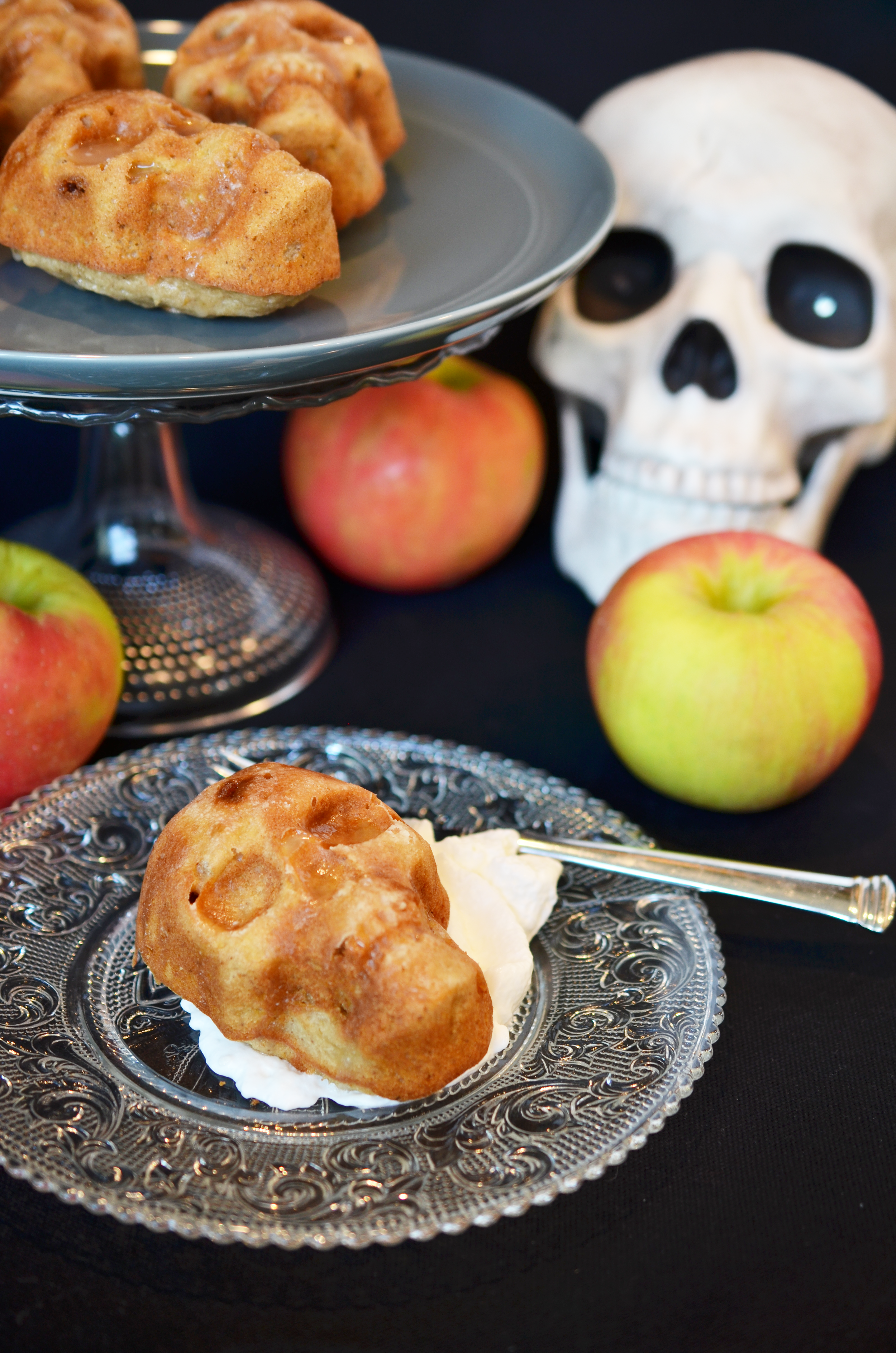 Apple Cider Cake Skulls