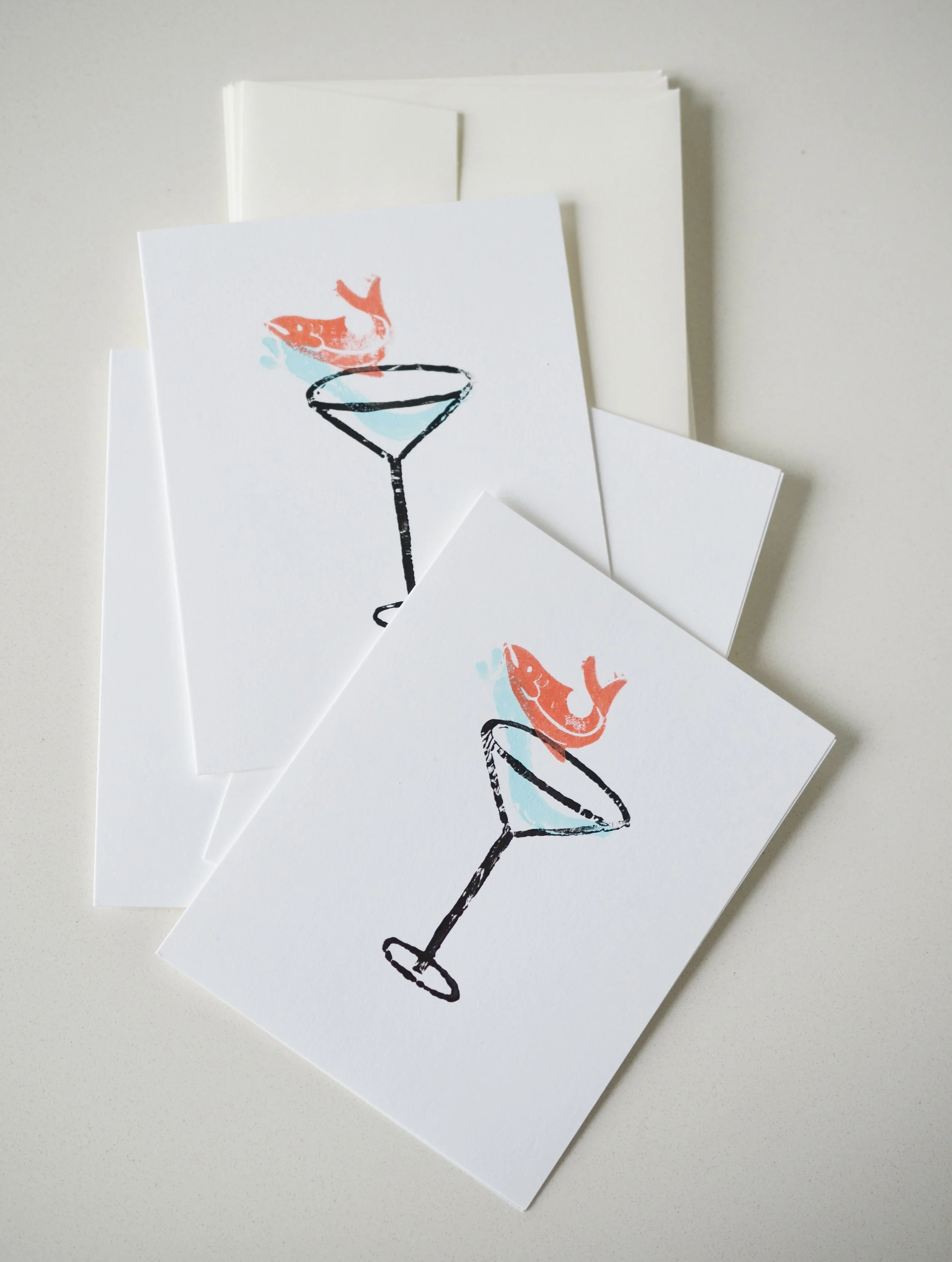 Dirty Martini Notecards