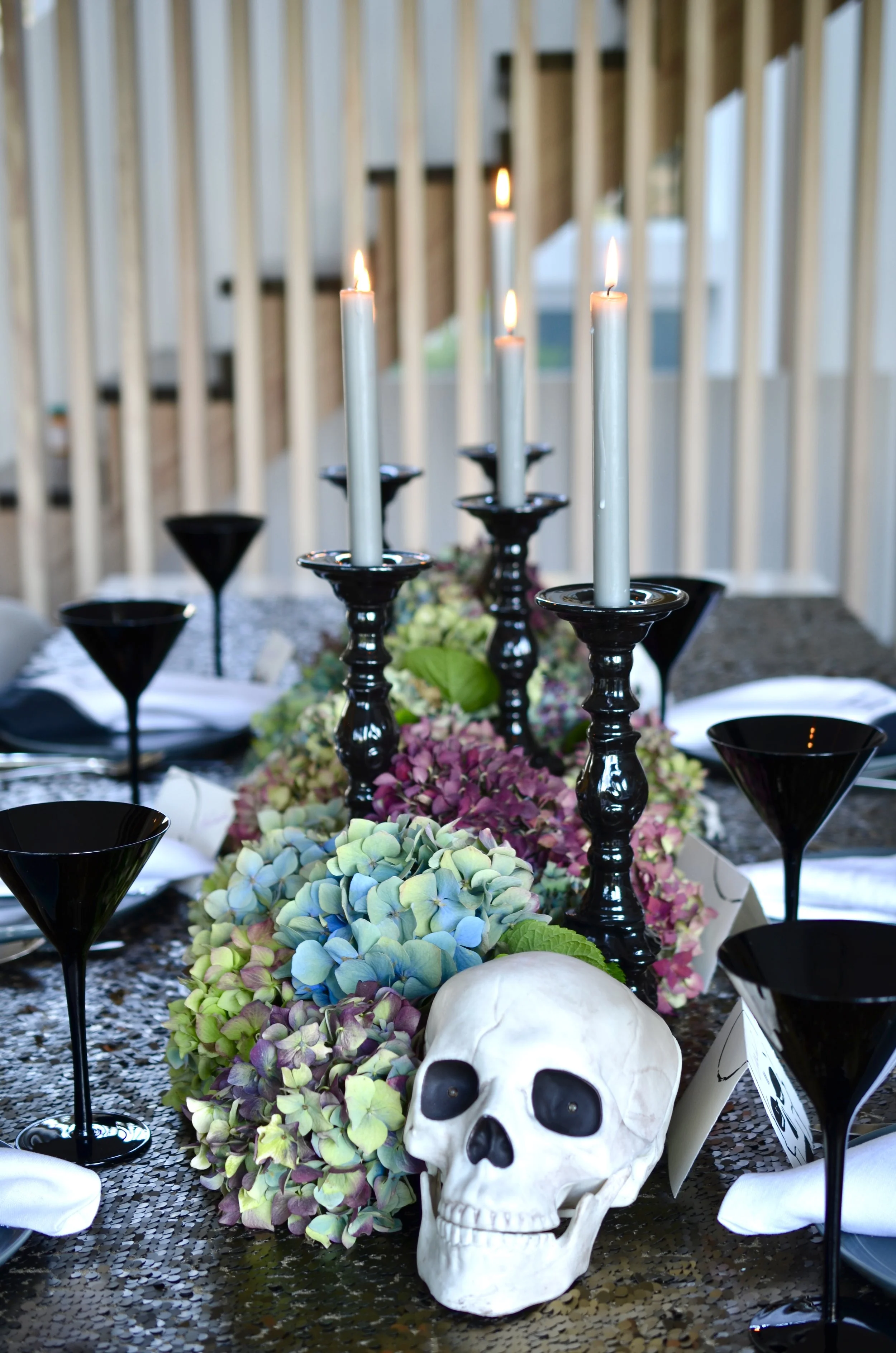 Ali Hedin Preppy Halloween Table Setting