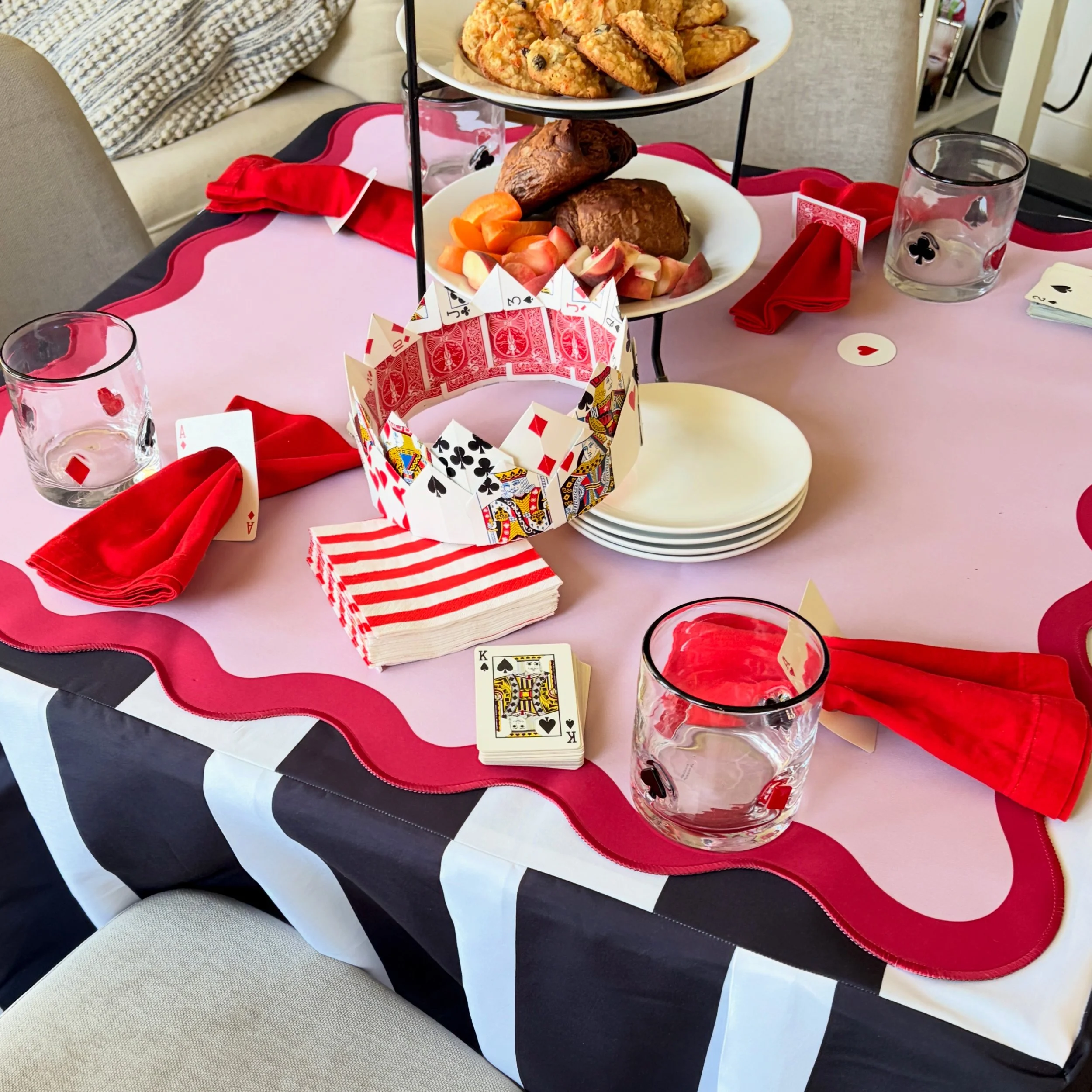Ali Hedin hosts a bridge party to play cards with her girlfriends